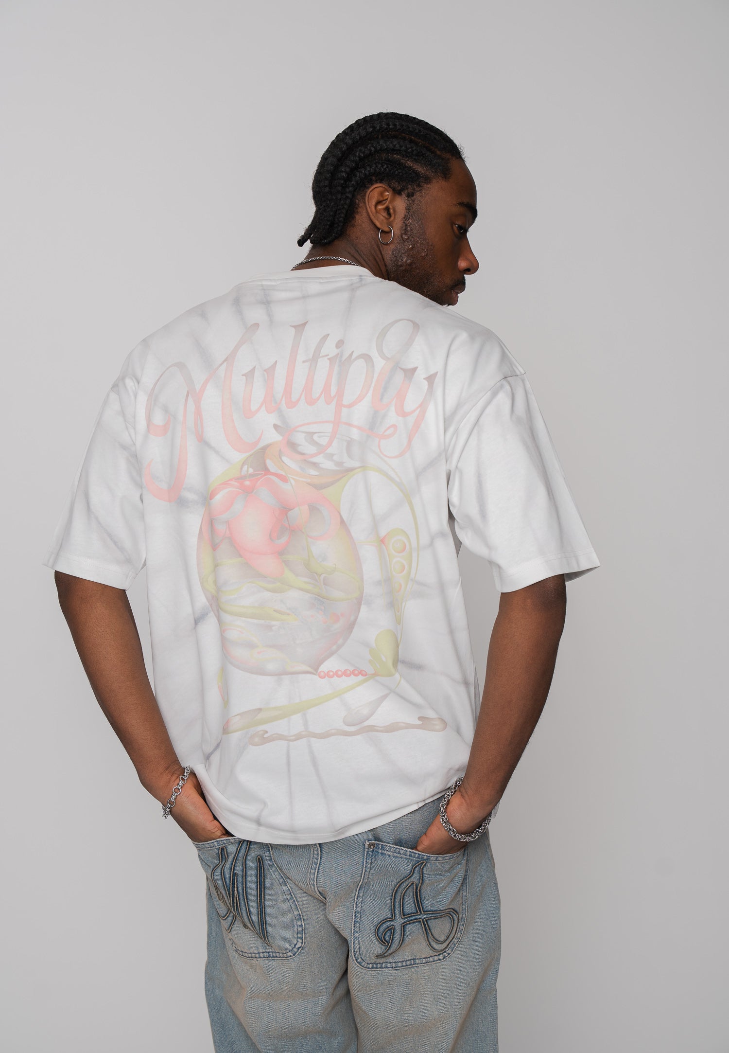 Multiply Apparel T-Shirt UTOPIA Vasporous Gray – weitere Ansicht 5