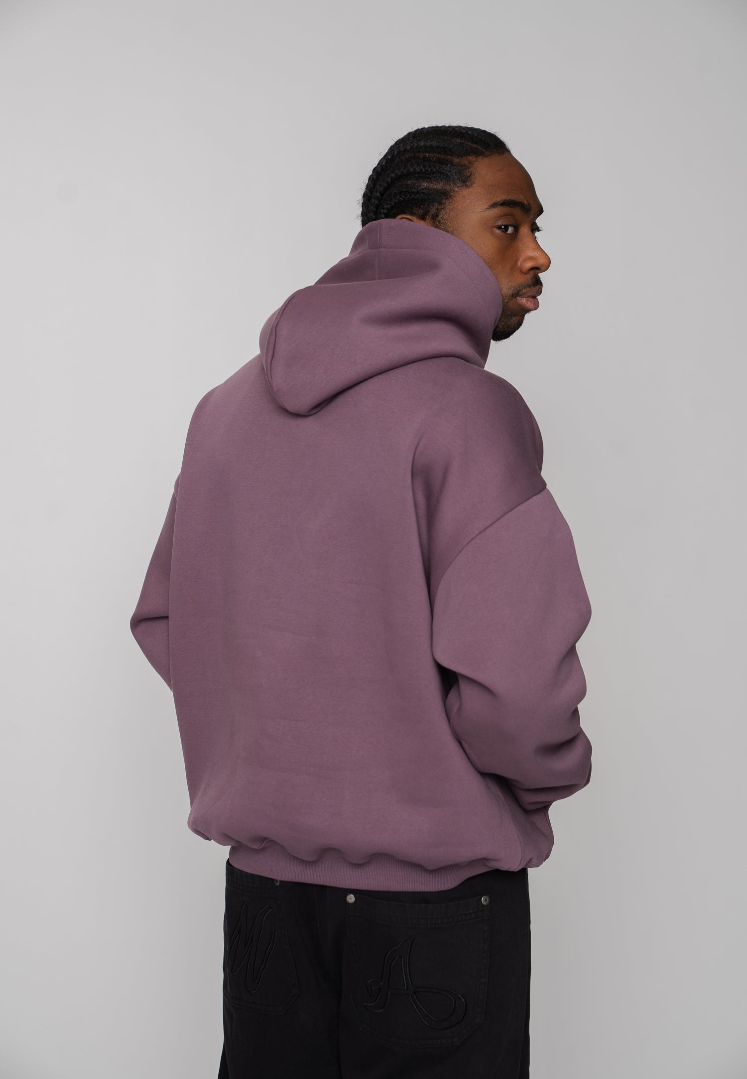 Oversize Hoodie ICE Black Plum