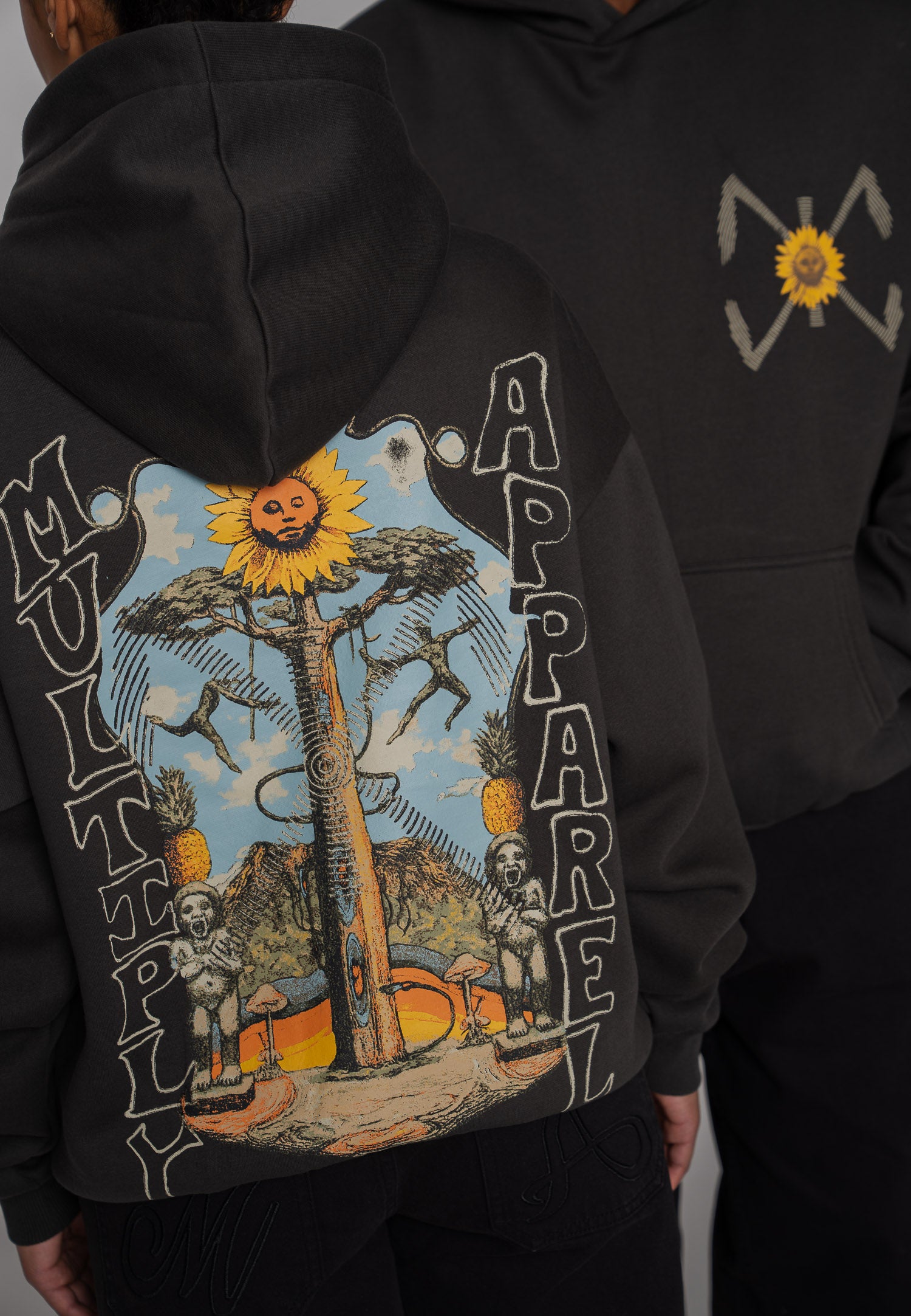 Multiply Apparel Hoodie PROPHECY Phantom Washed – weitere Ansicht 5