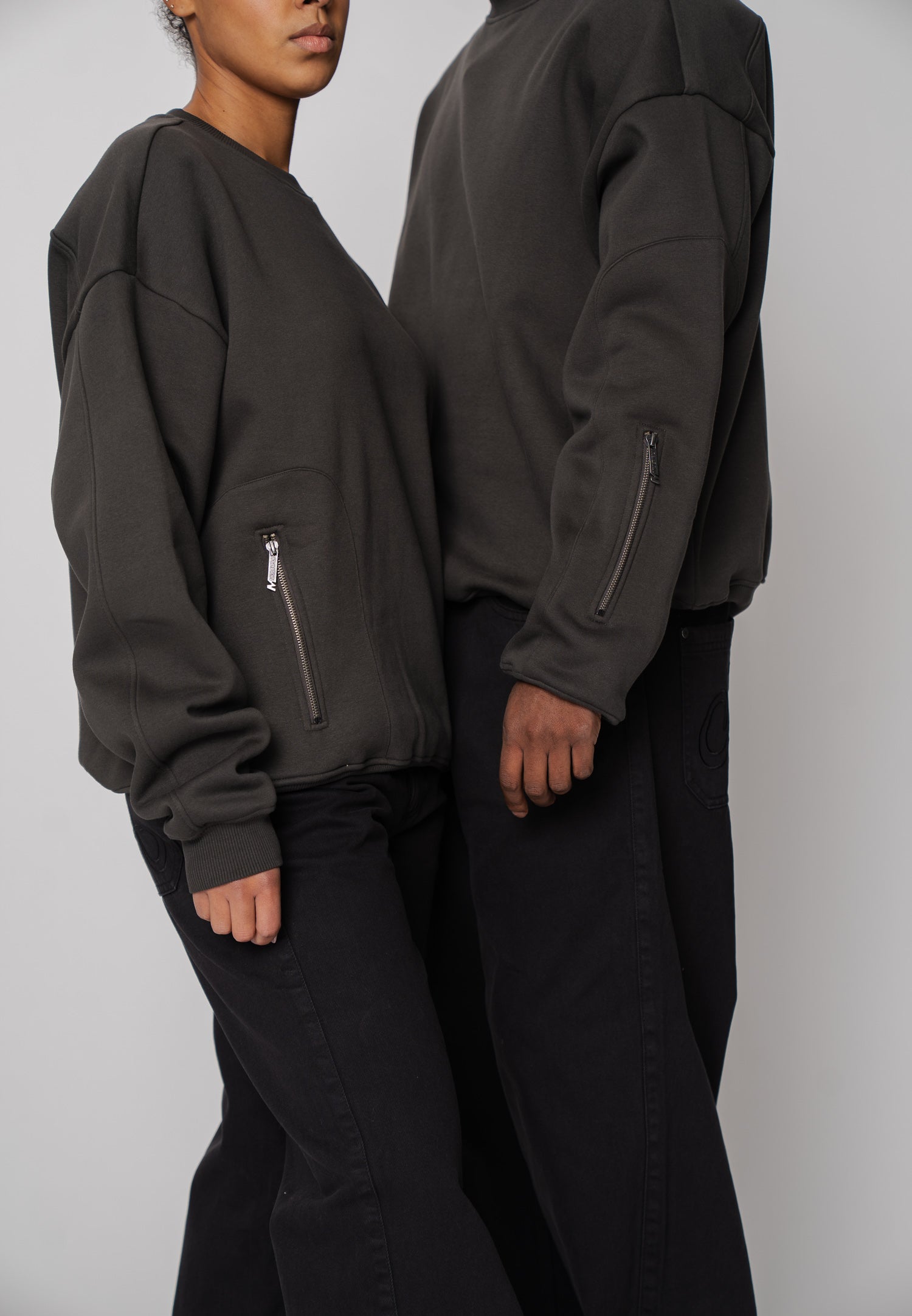 Multiply Apparel Oversize Sweatshirt ENGINEERED Phantom Washed – weitere Ansicht 5