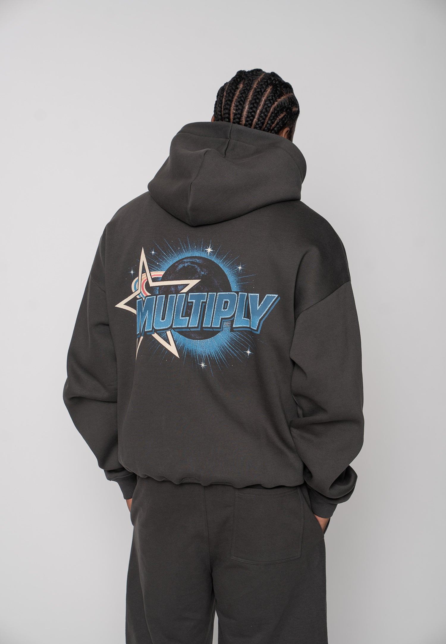 Multiply Apparel Zip Hoodie MULTI-VERSE Phantom Washed – weitere Ansicht 6