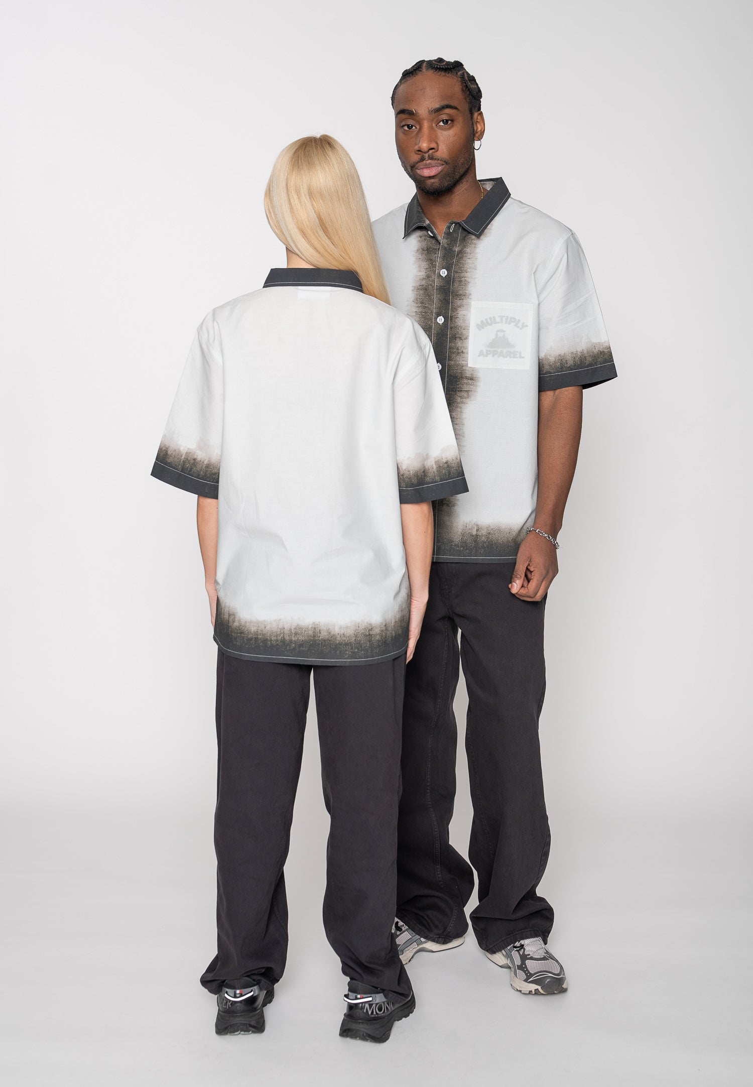 Multiply Apparel Short Sleeve Shirt SMOKEY Vasporous Gray – weitere Ansicht 3