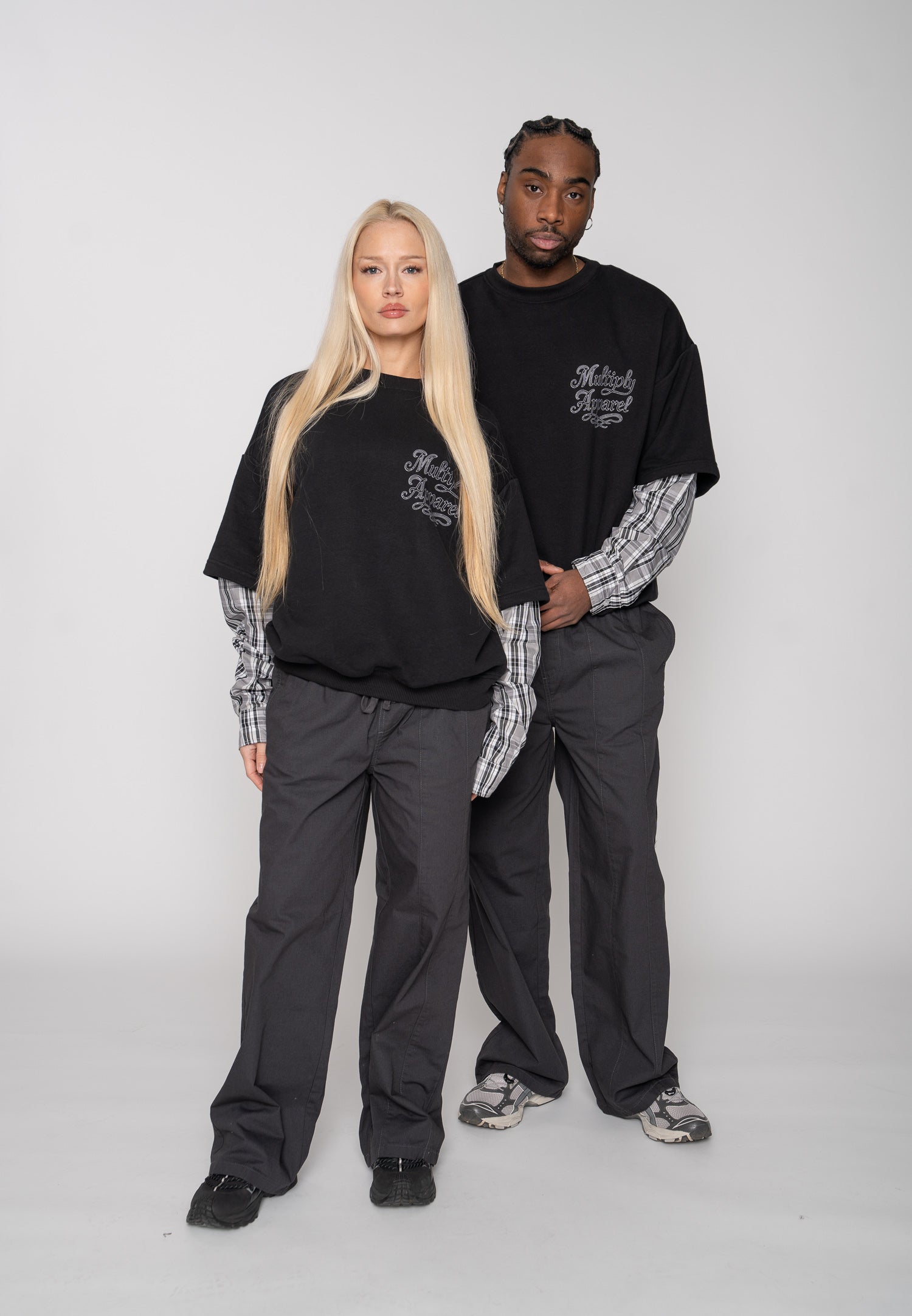 Multiply Apparel Oversize Sweatshirt HARMONY Black – weitere Ansicht 7