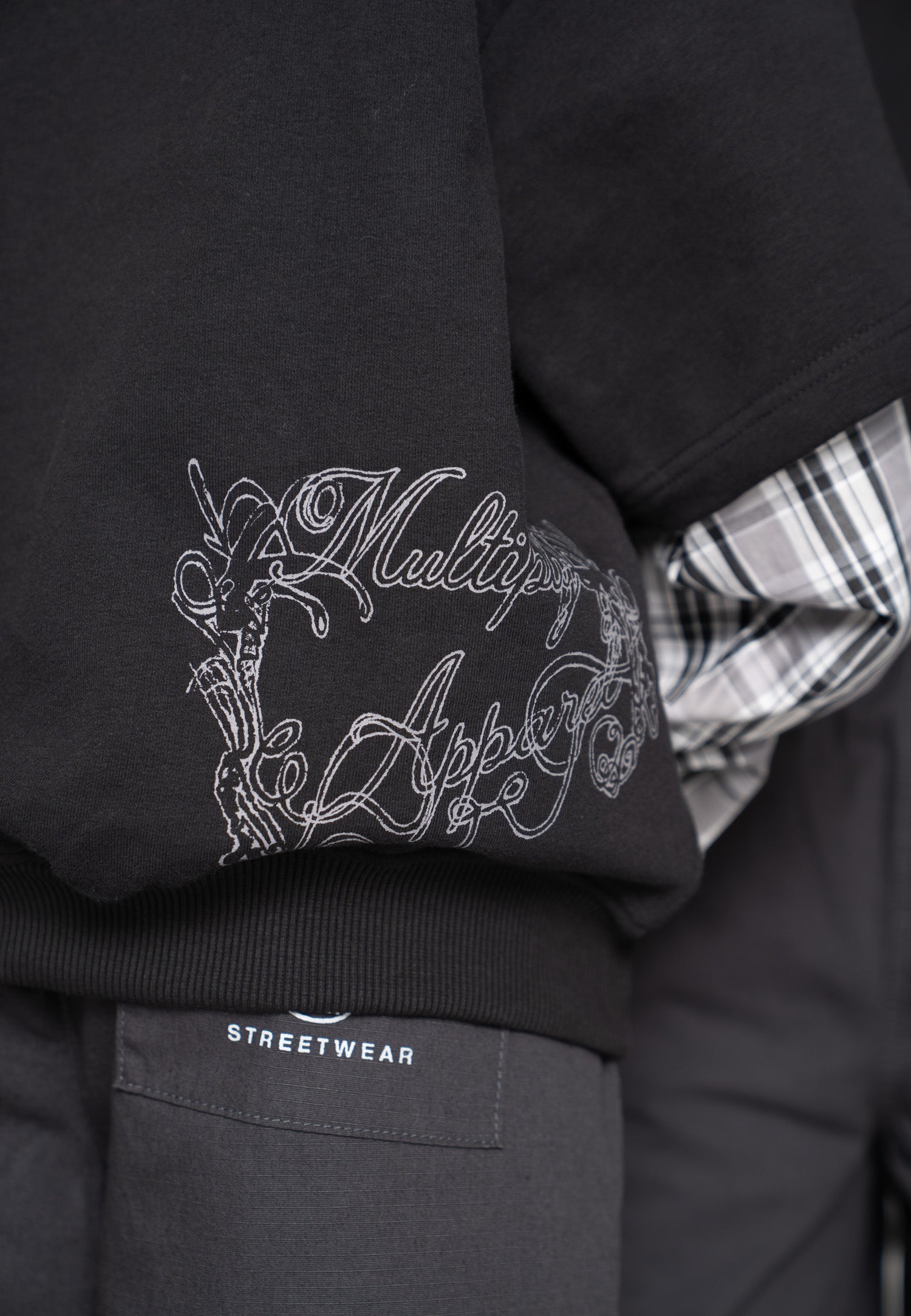 Multiply Apparel Oversize Sweatshirt HARMONY Black – weitere Ansicht 2