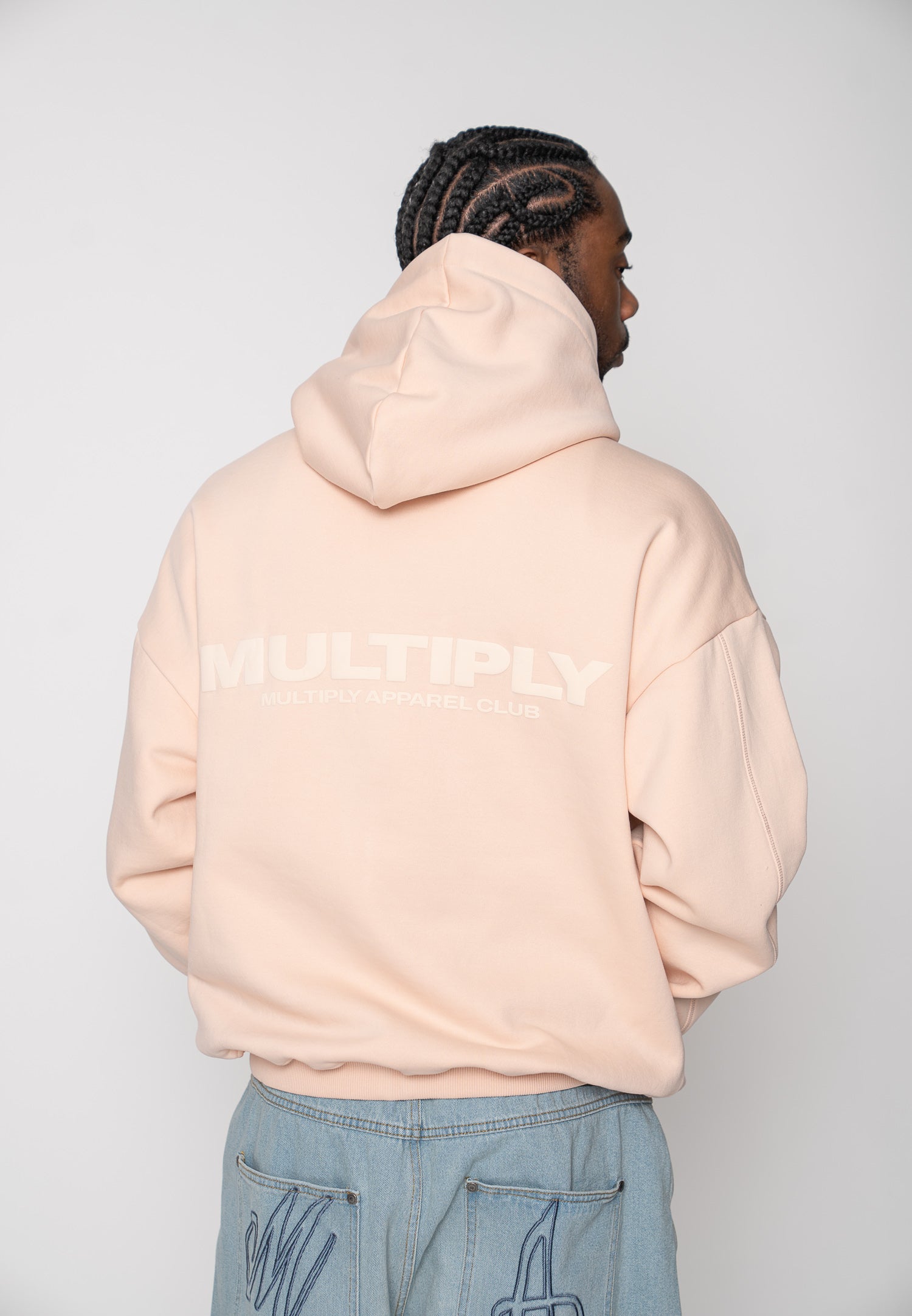 Oversize Zip Hoodie MULTIPLY Black