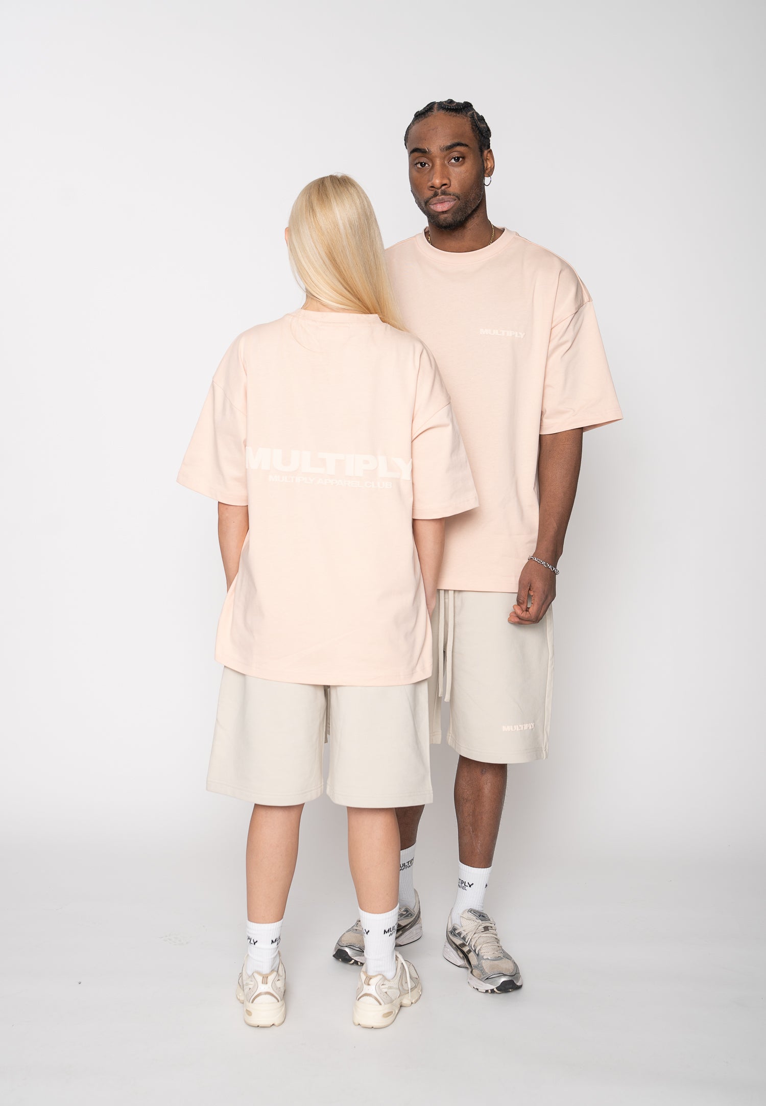 Multiply Apparel Oversize T-shirt MULTIPLY Peach Powder – weitere Ansicht 3