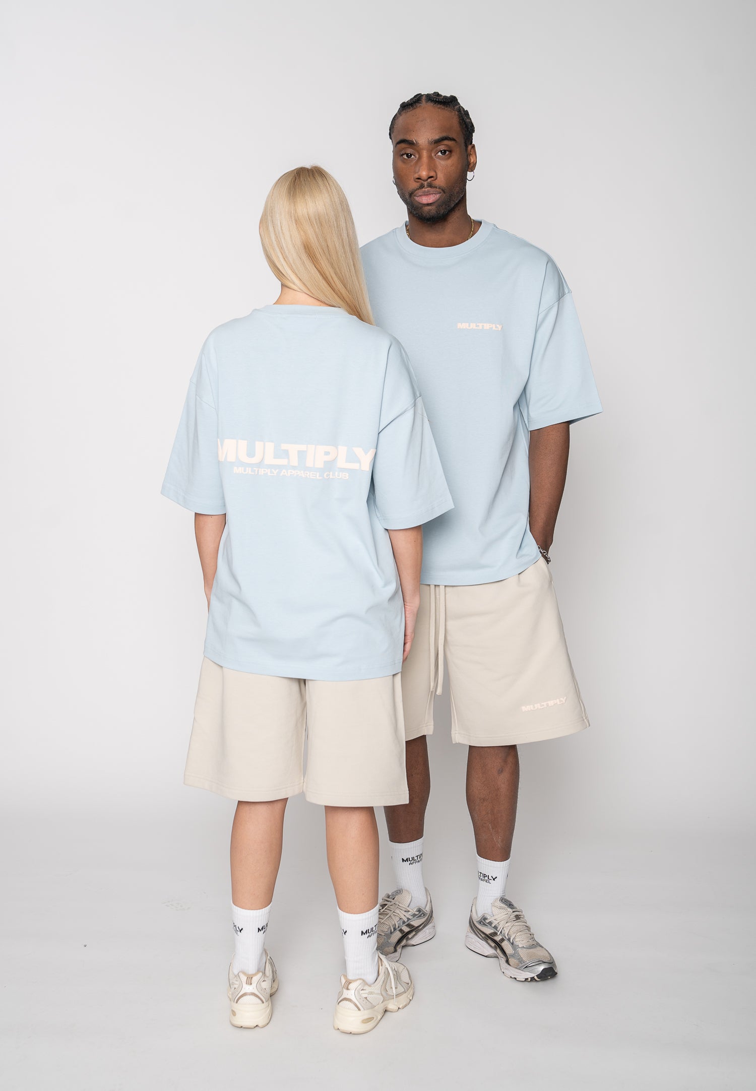 Multiply Apparel Oversize T-shirt MULTIPLY Baby Blue – weitere Ansicht 3