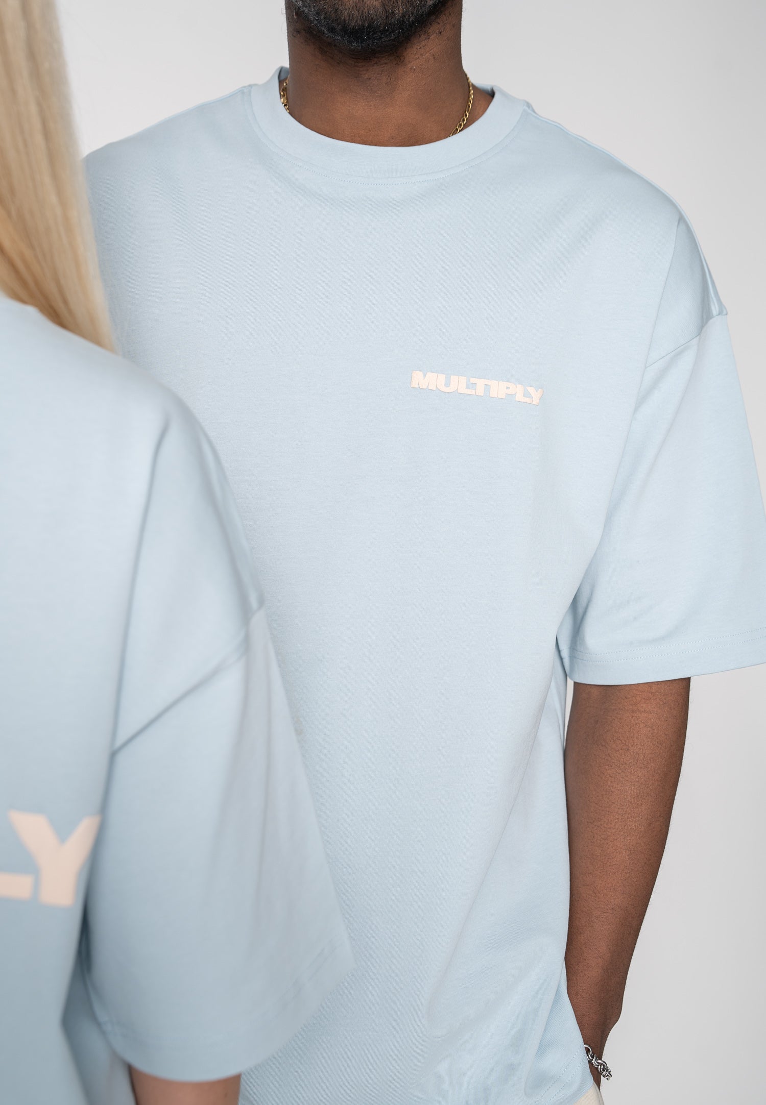 Multiply Apparel Oversize T-shirt MULTIPLY Baby Blue – weitere Ansicht 7