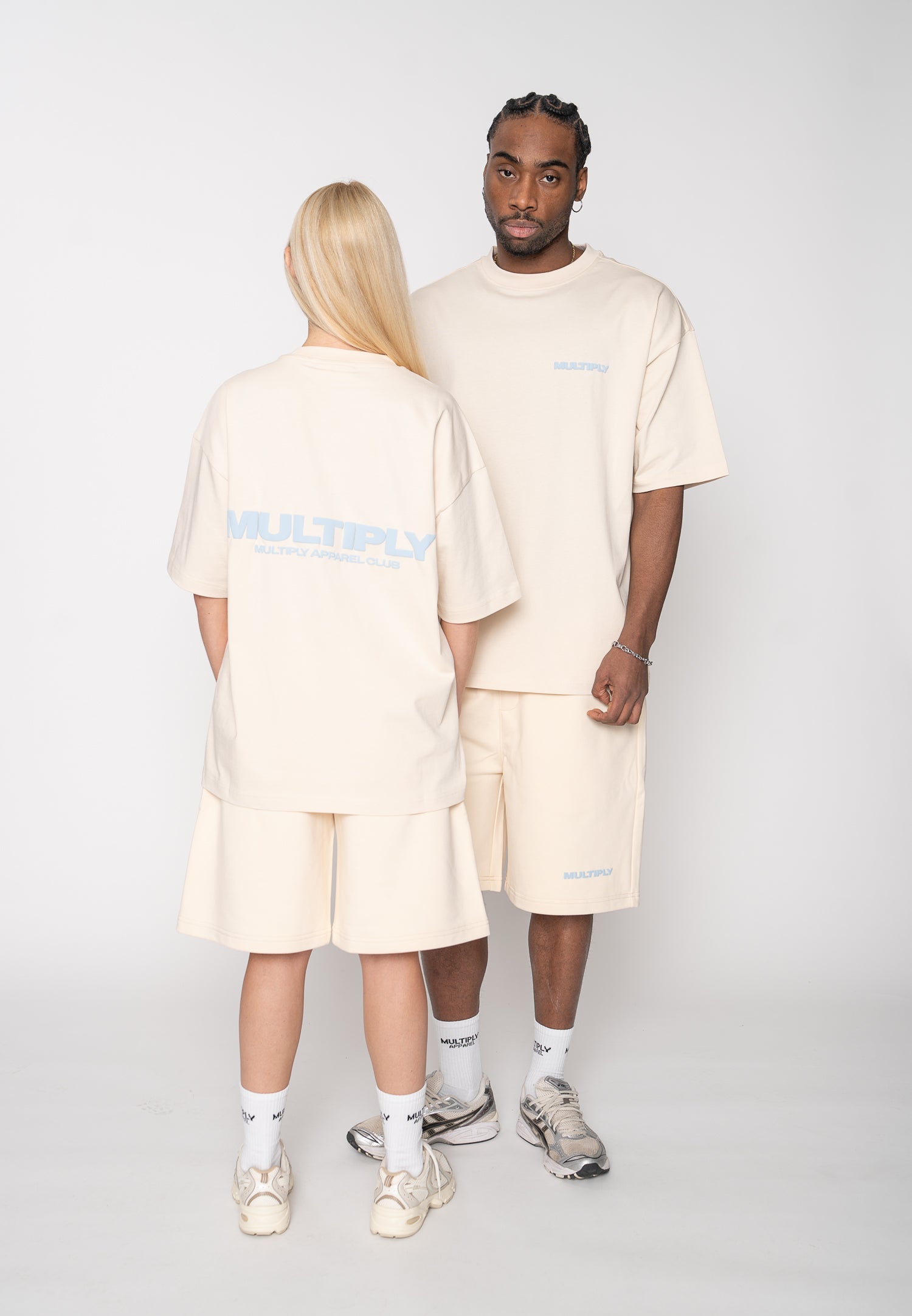 Multiply Apparel Oversize T-shirt MULTIPLY White Smoke – weitere Ansicht 3