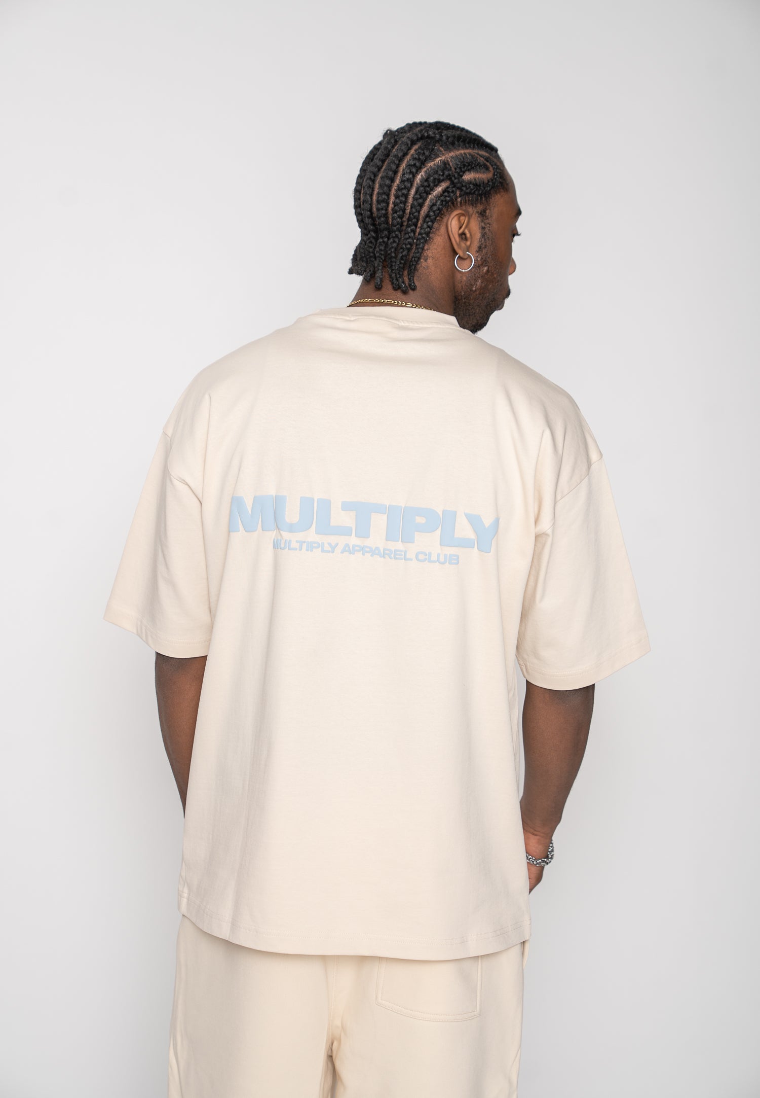 Oversize T-shirt MULTIPLY White Smoke