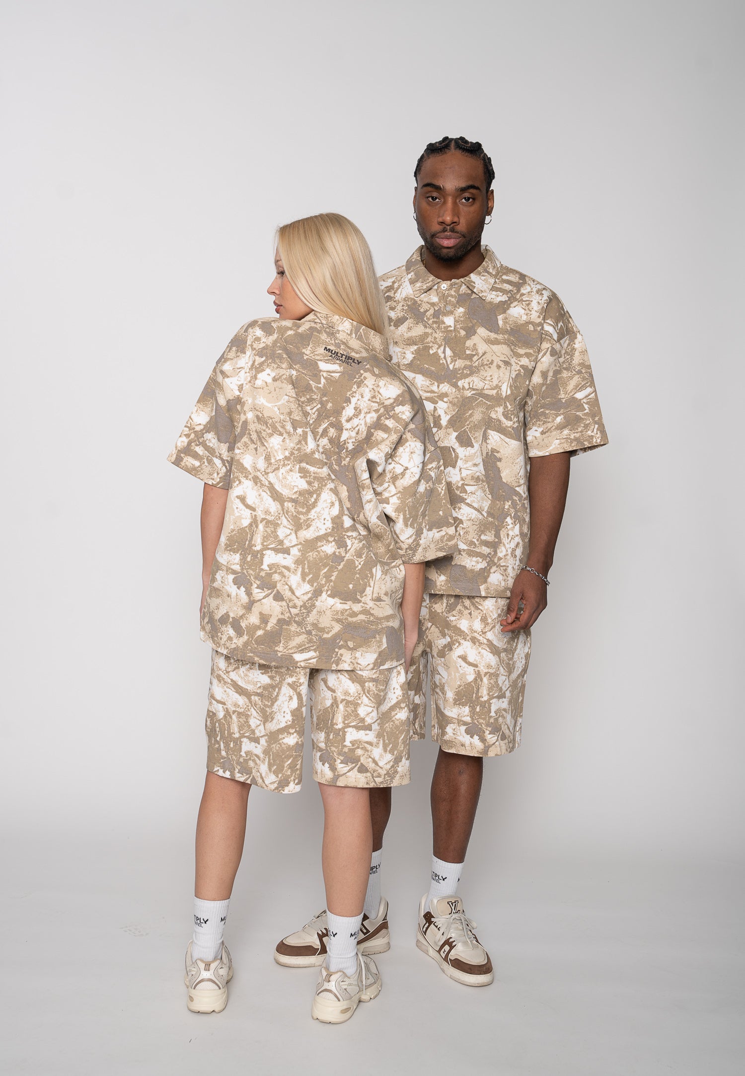 Multiply Apparel Oversize Short Sleeve Polo FOLIAGE Weathered Teak – weitere Ansicht 3