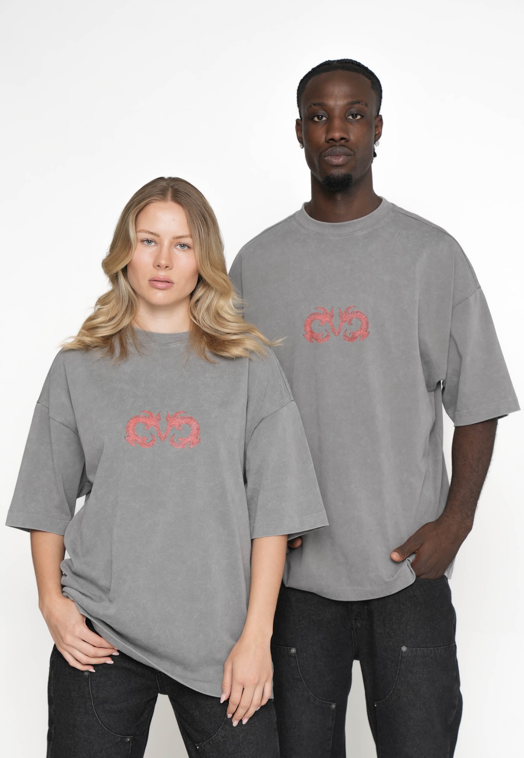 Oversize T-shirt CELTIC Gargoyle washed