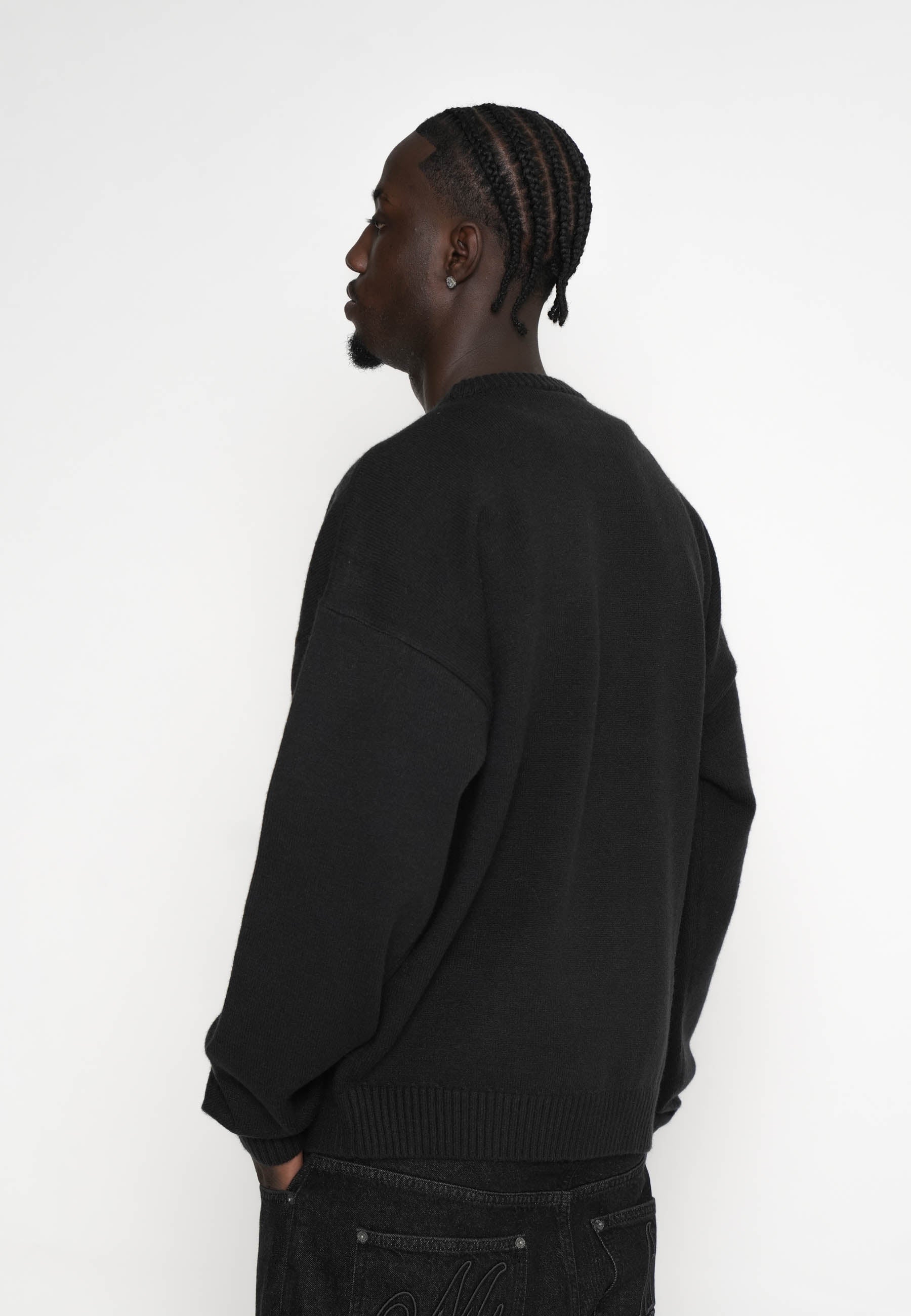 Multiply Apparel Oversize Sweatshirt NOUVEAU Black Soda Washed – weitere Ansicht 4
