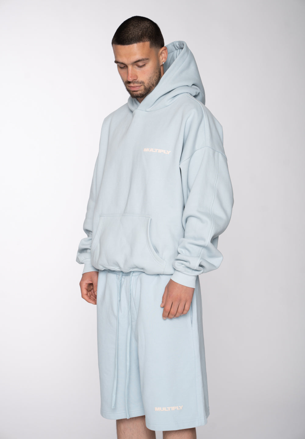 Multiply Apparel Oversize Hoodie MULTIPLY Baby Blue – weitere Ansicht 4