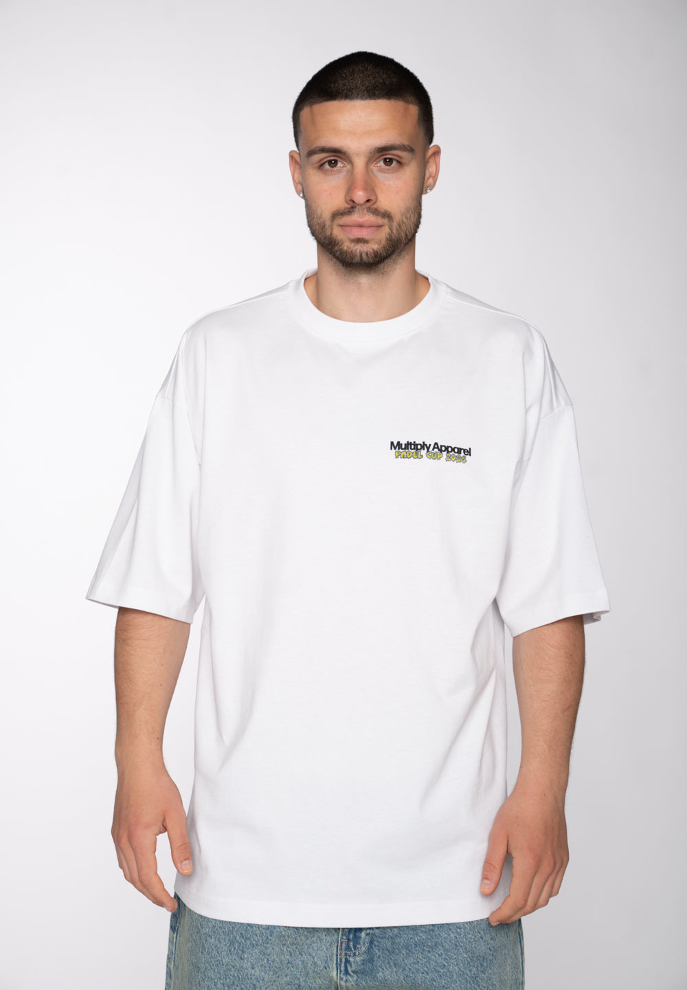 Multiply Apparel Oversize T-Shirt PADEL CUP White – weitere Ansicht 3