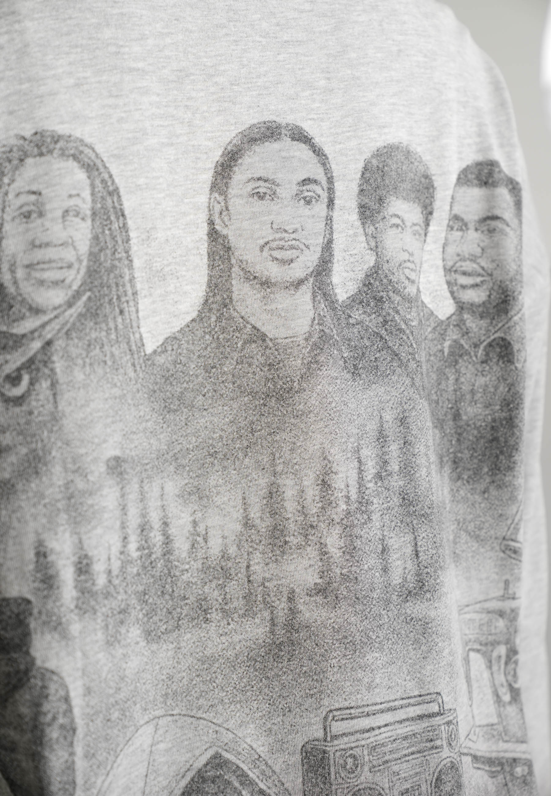 Oversize Longsleeve CAMPSITE Grey Melange