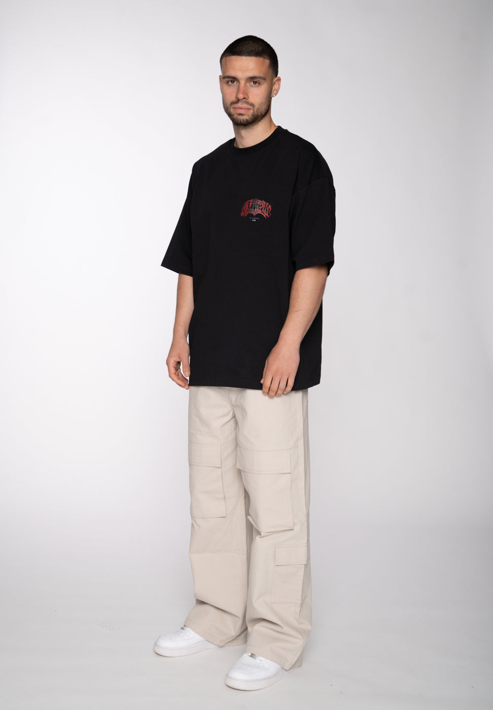 Multiply Apparel Oversize T-Shirt VINTAGE GRAFFITI Black – weitere Ansicht 3