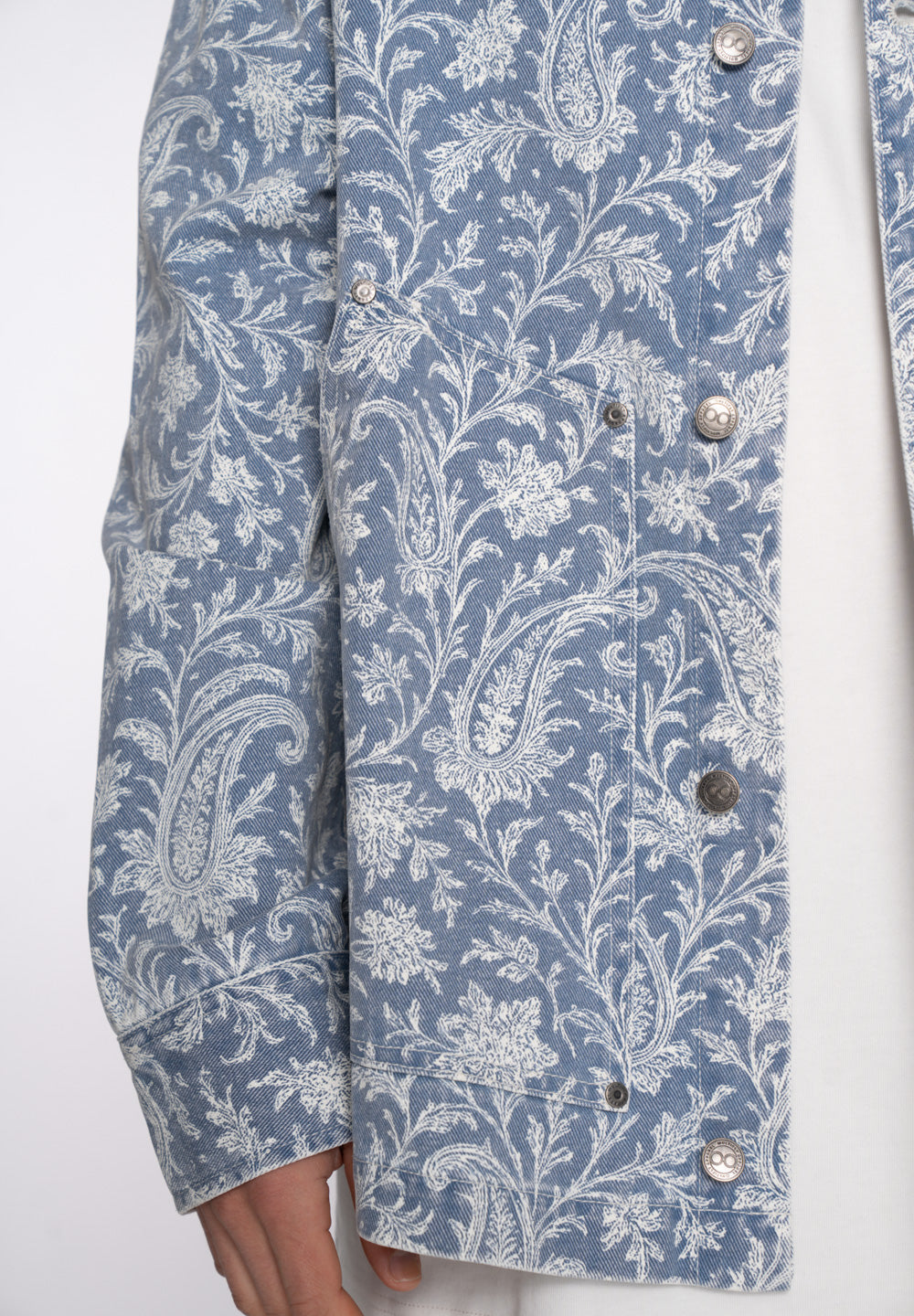 Multiply Apparel Jeans Jacket PAISLEY ONE Light Blue – weitere Ansicht 5
