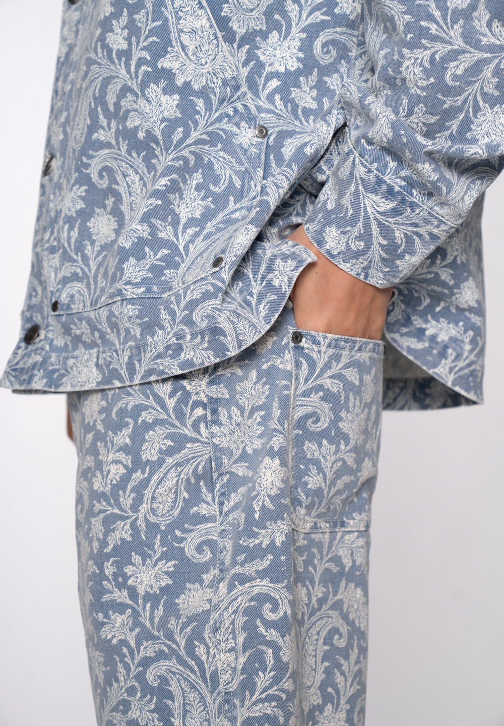 Jorts PAISLEY TWO Light Blue
