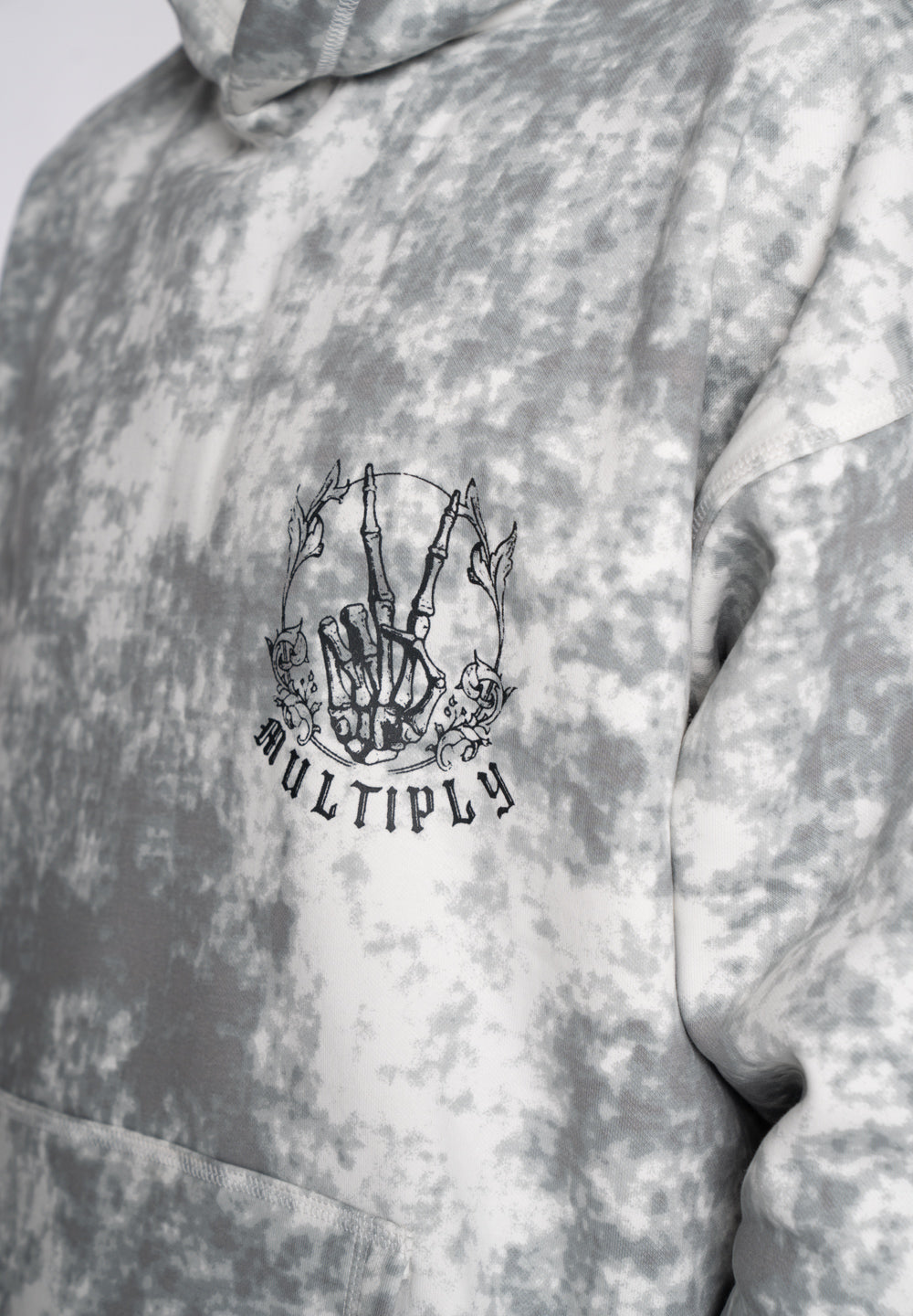Multiply Apparel Oversize Hoodie PEACE OUT Cloud Dancer – weitere Ansicht 4