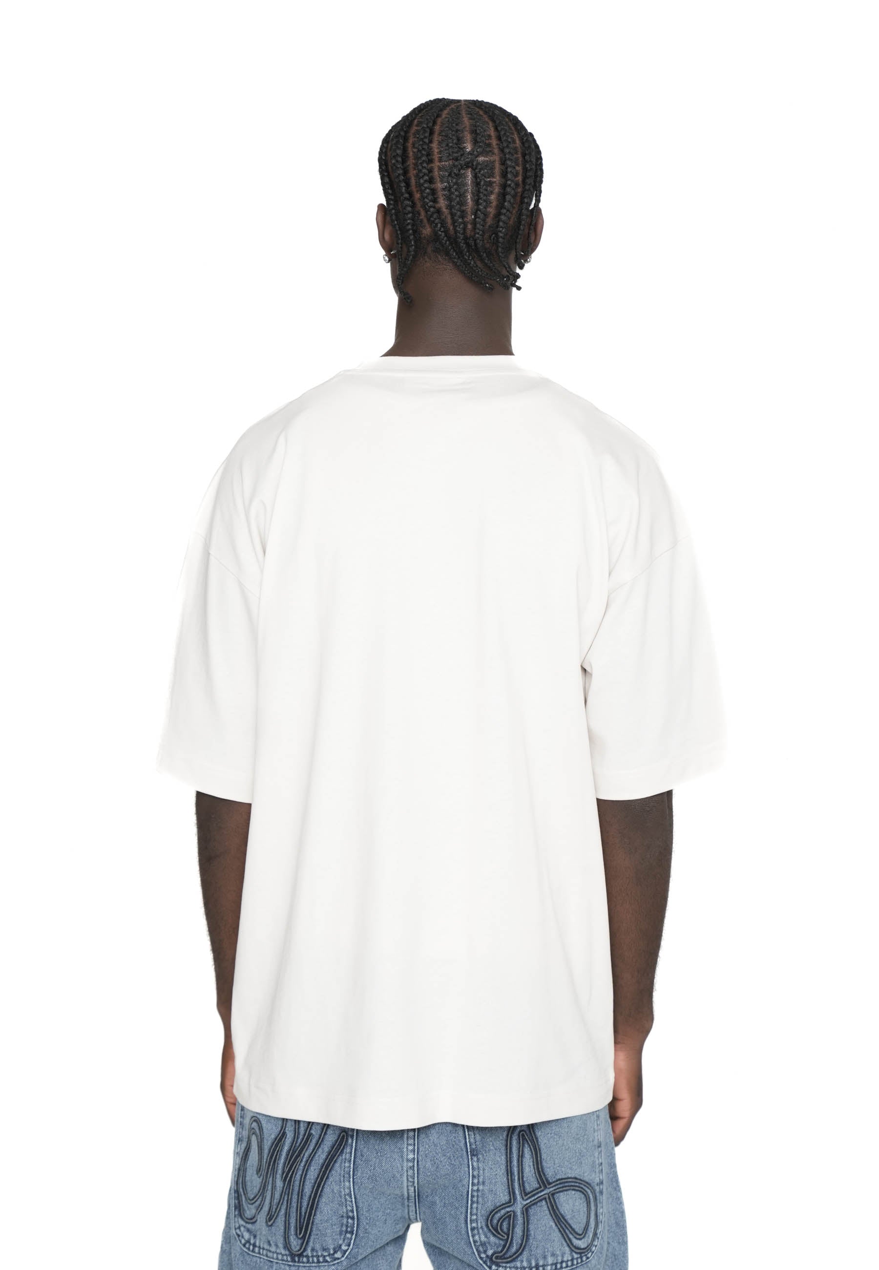 Multiply Apparel Oversize T-Shirt TAPED Vasporous Gray – weitere Ansicht 3
