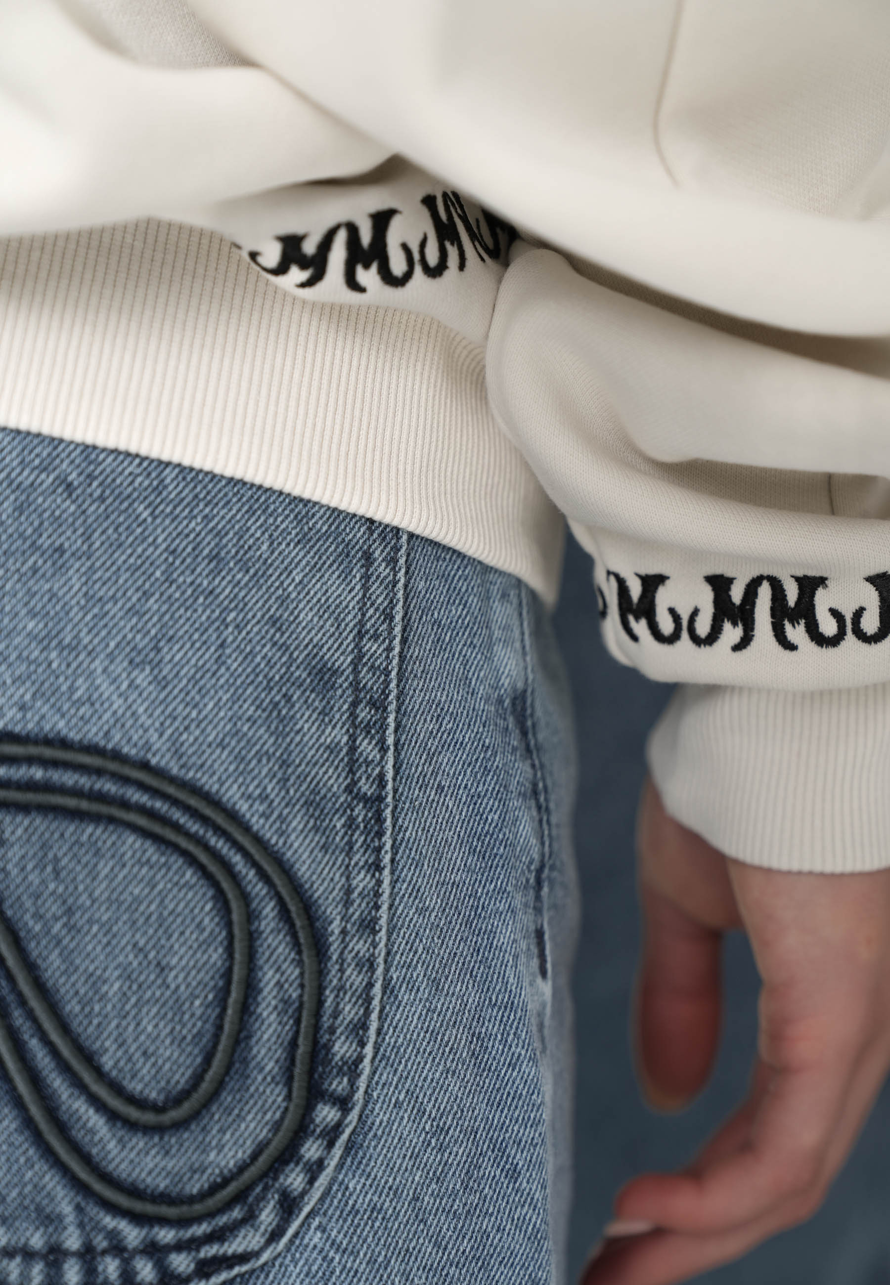 Oversize Sweatshirt RECORD SHOP Vasporous Gray