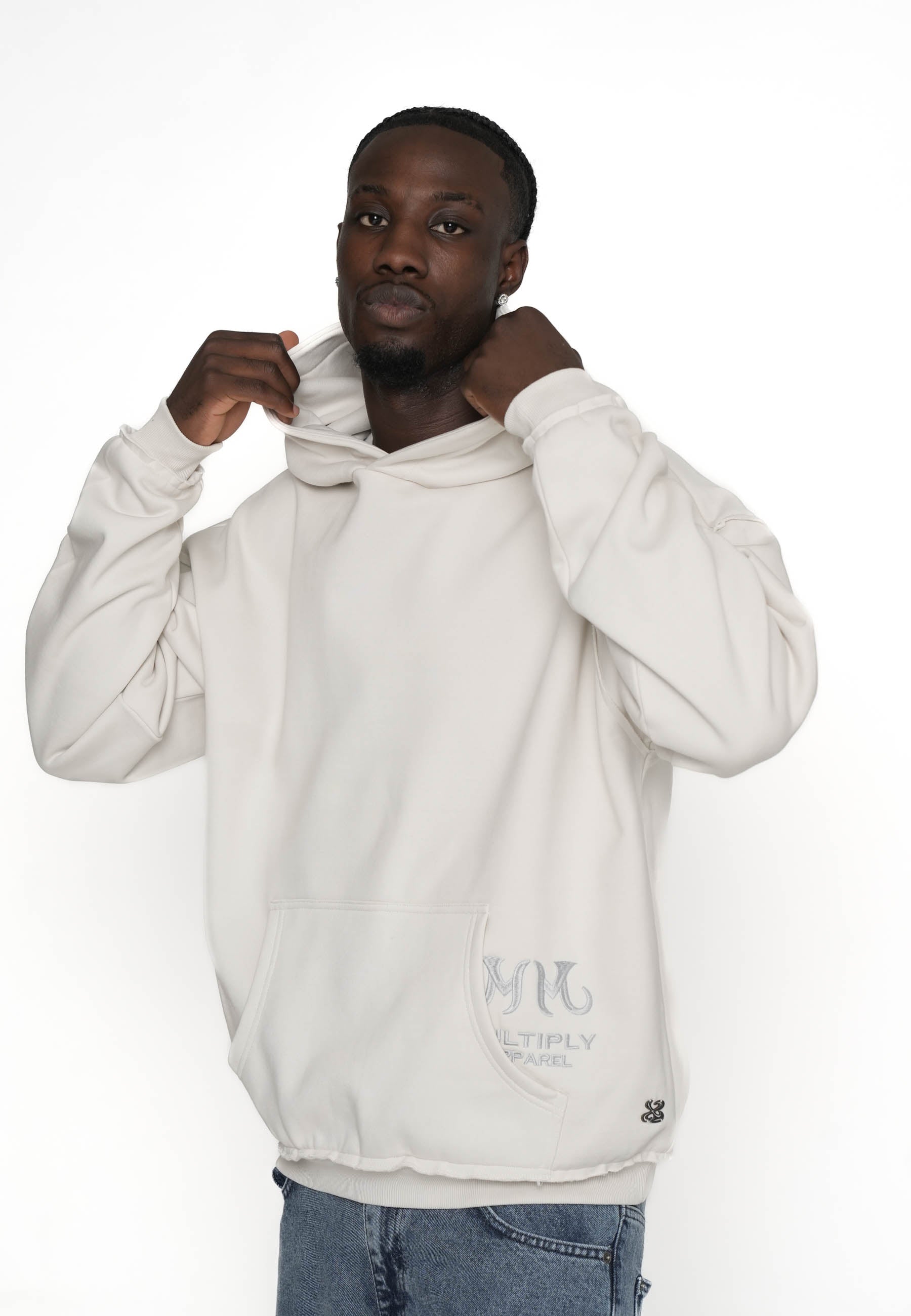 Oversize Hoodie WILD FIRE Vasporous Gray