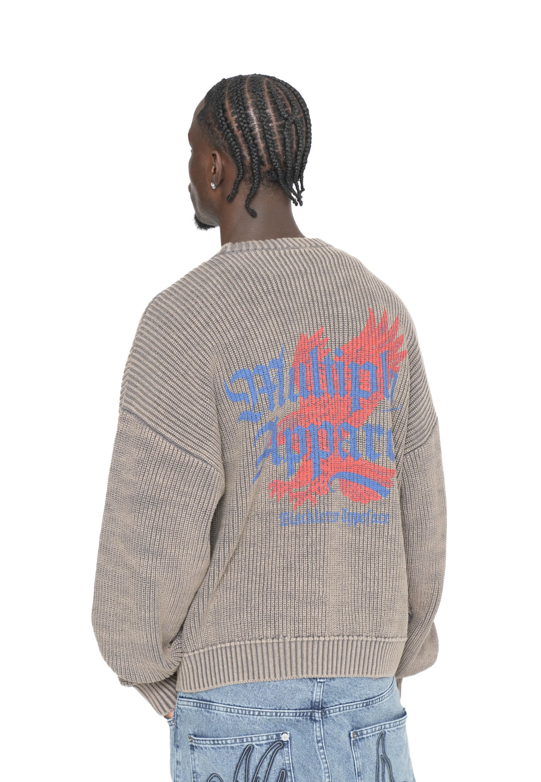 Multiply Apparel Oversize Sweatshirt COLD BREW Gargoyle – weitere Ansicht 3