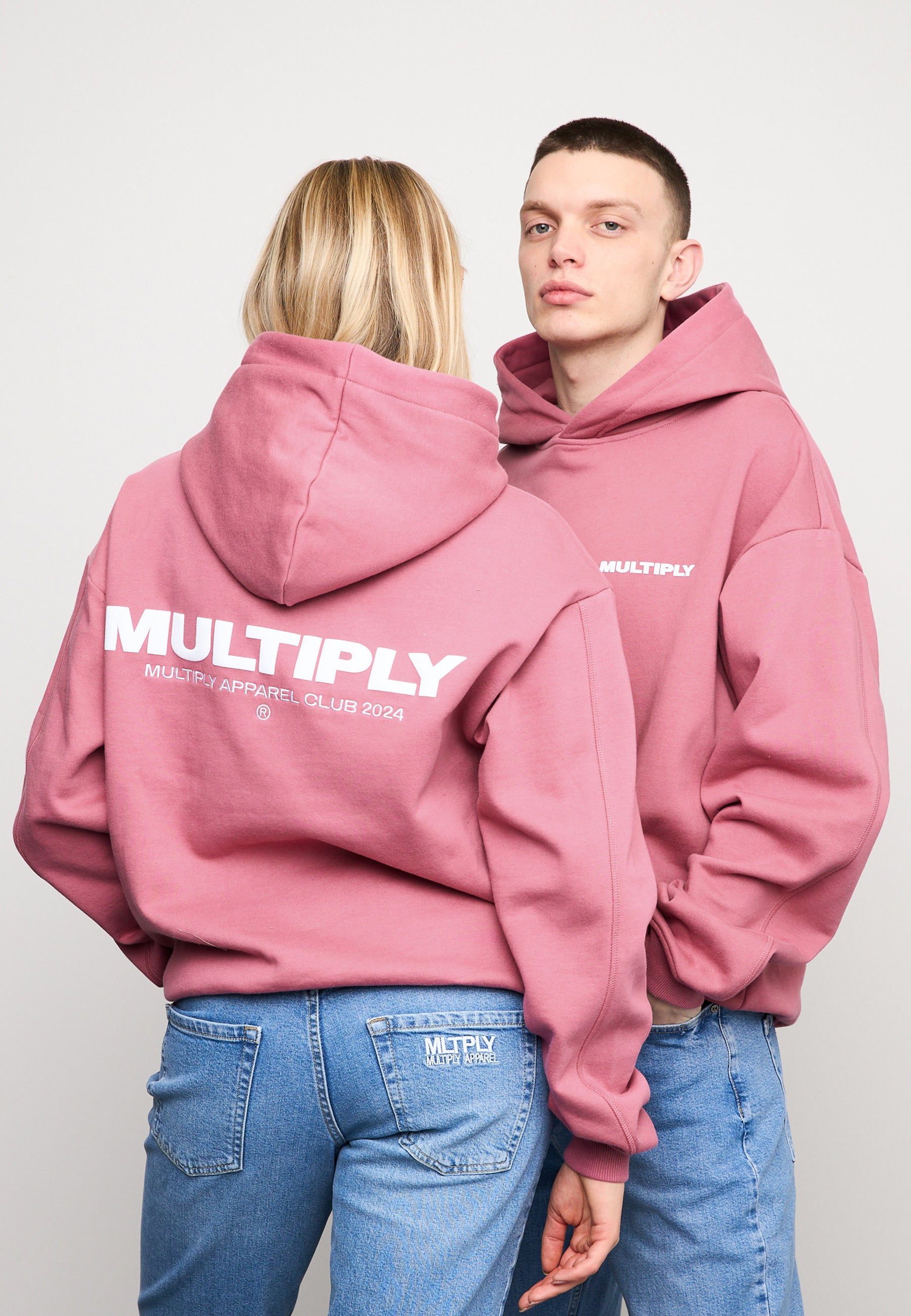 Oversize Hoodie MULTIPLY Rose Wine