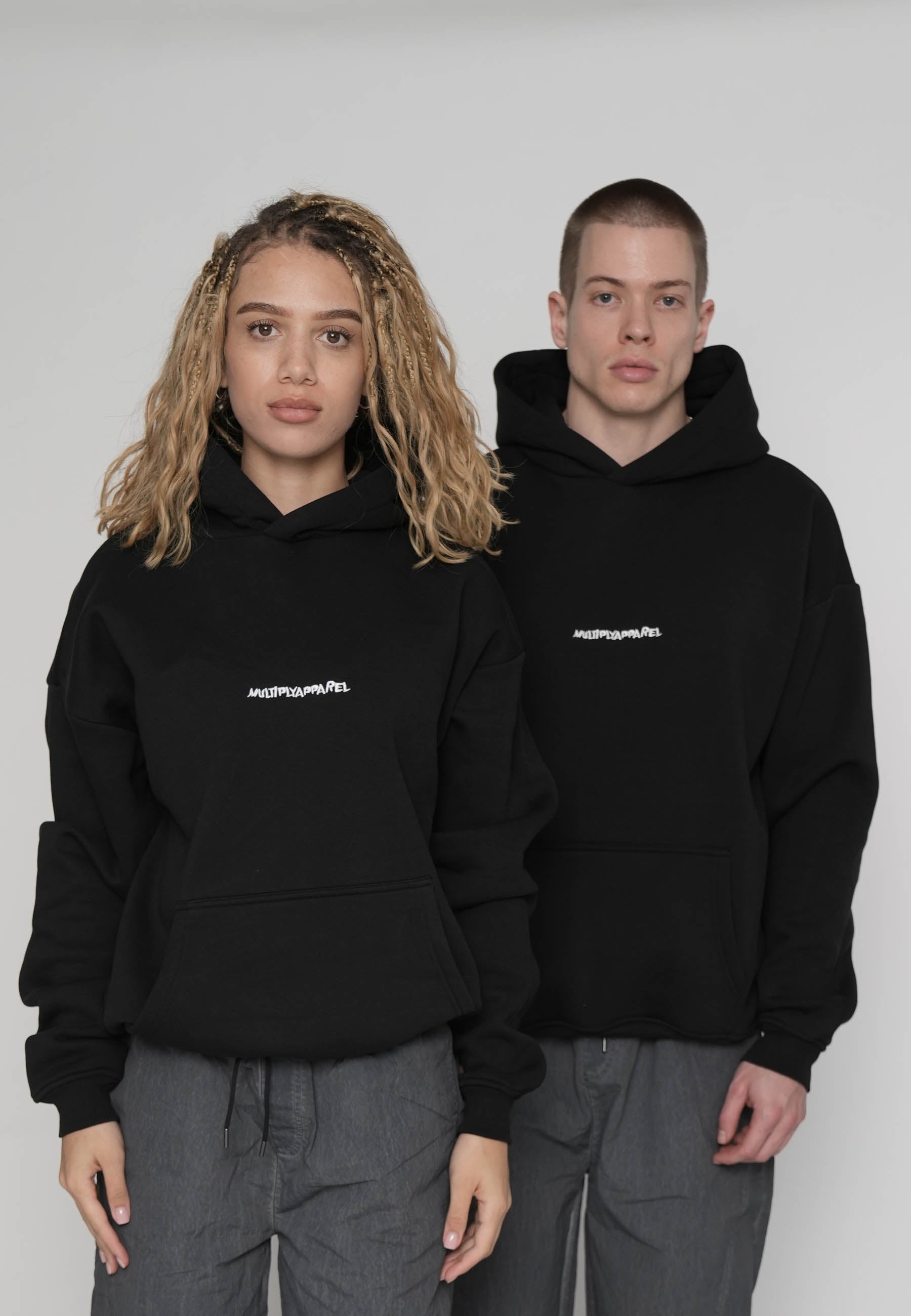 Oversize Hoodie HEART Black