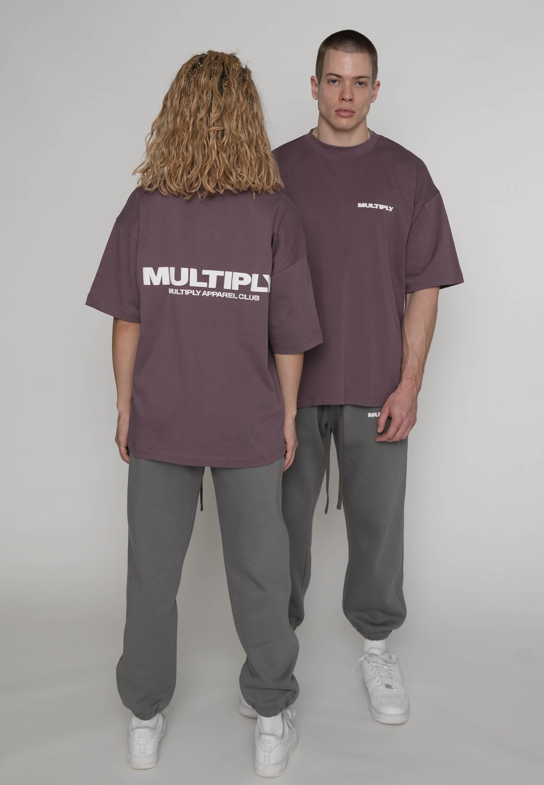 Oversized T-shirt MULTIPLY Black Plum