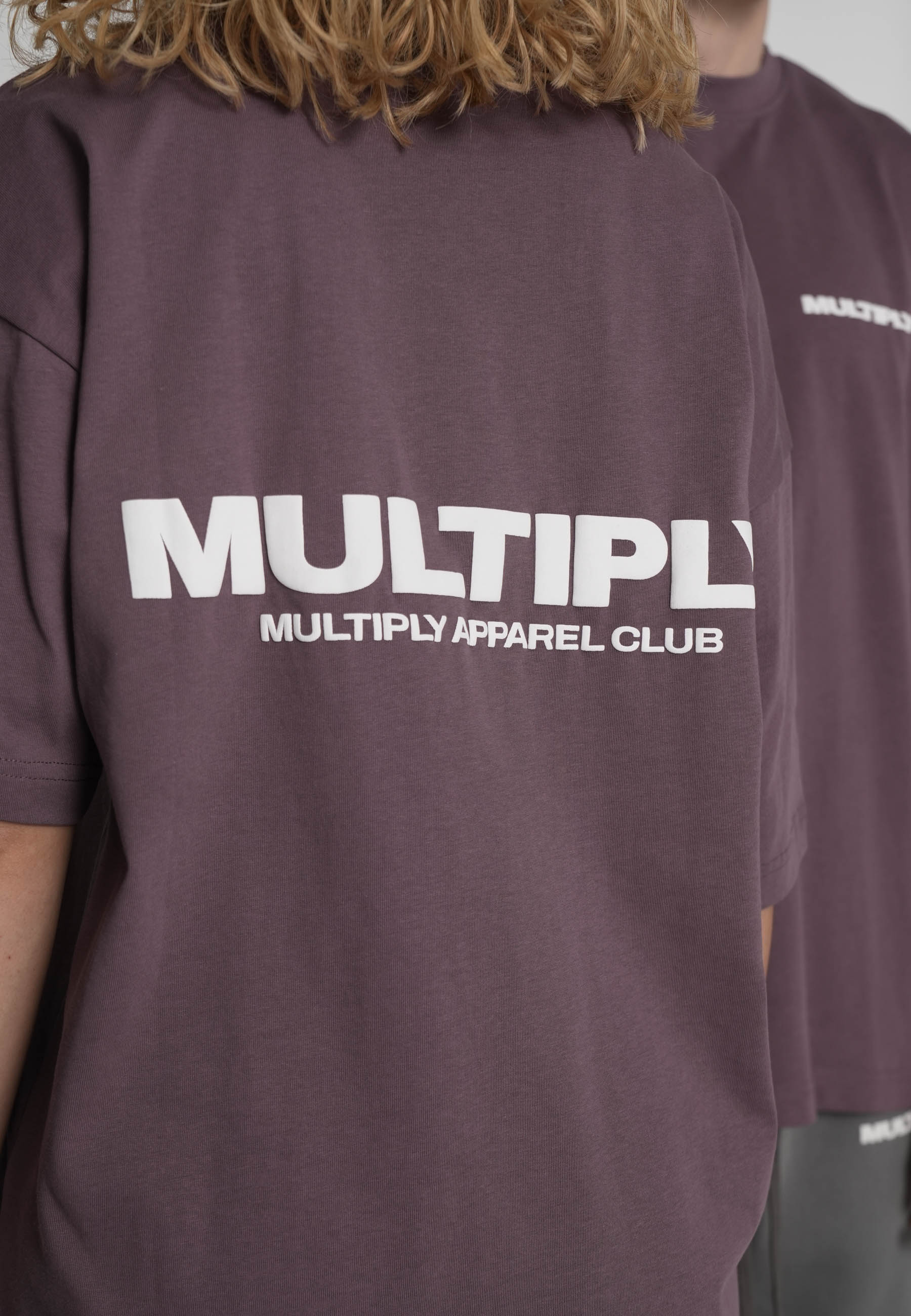Oversized T-shirt MULTIPLY Black Plum