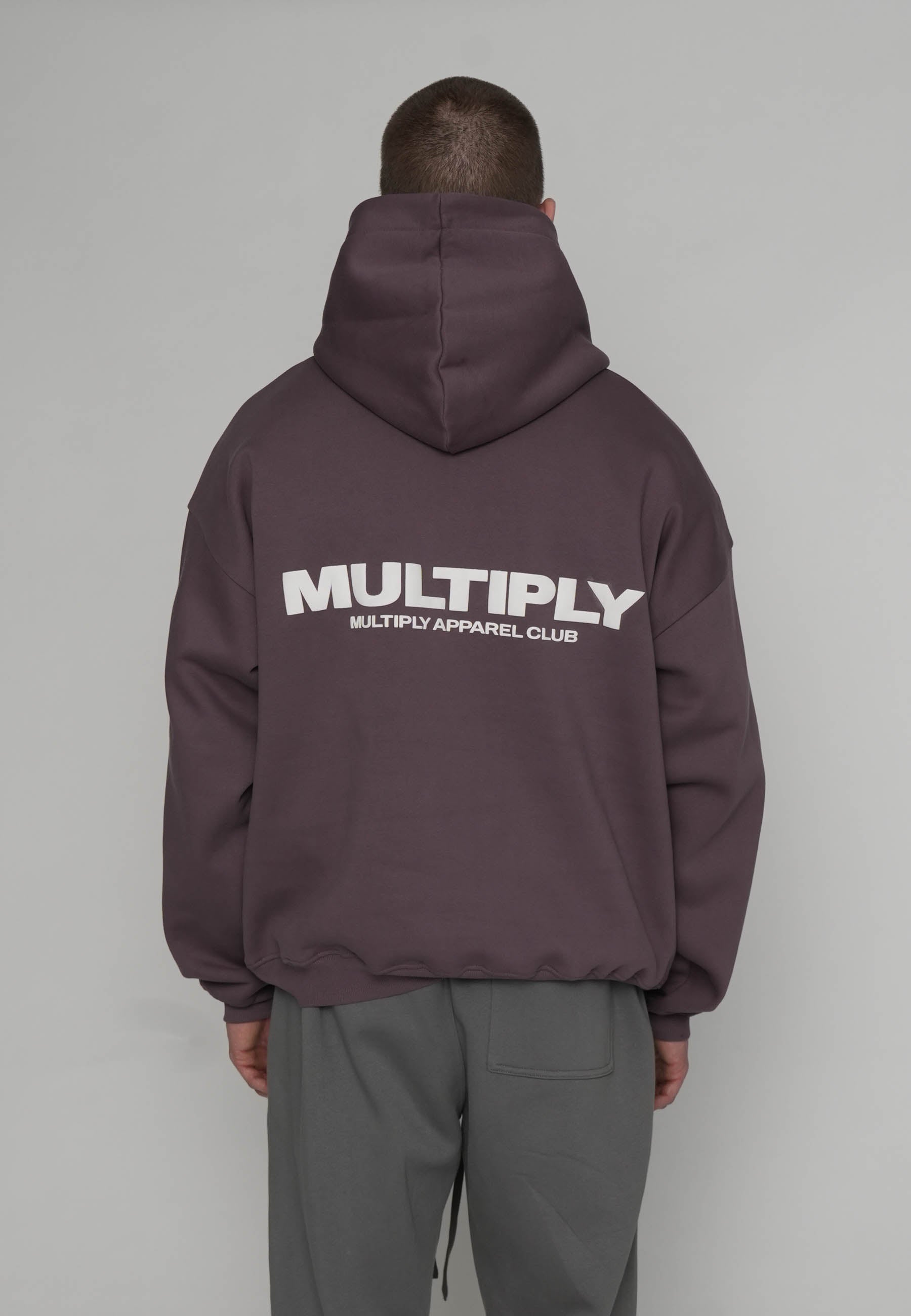 Oversized Hoodie MULTIPLY Black Plum