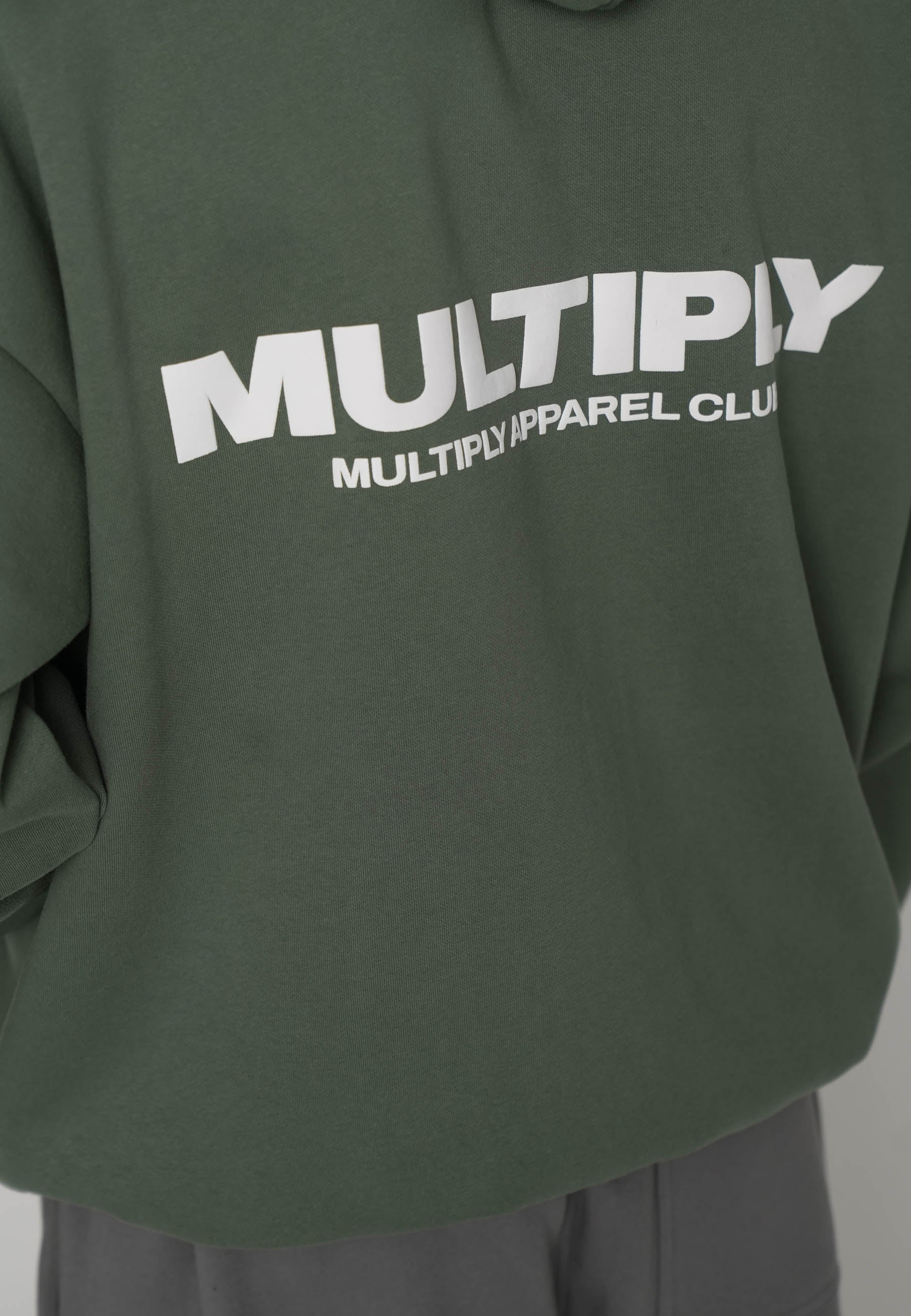 Multiply Apparel Oversize Zip Hoodie MULTIPLY Duck Green – weitere Ansicht 2