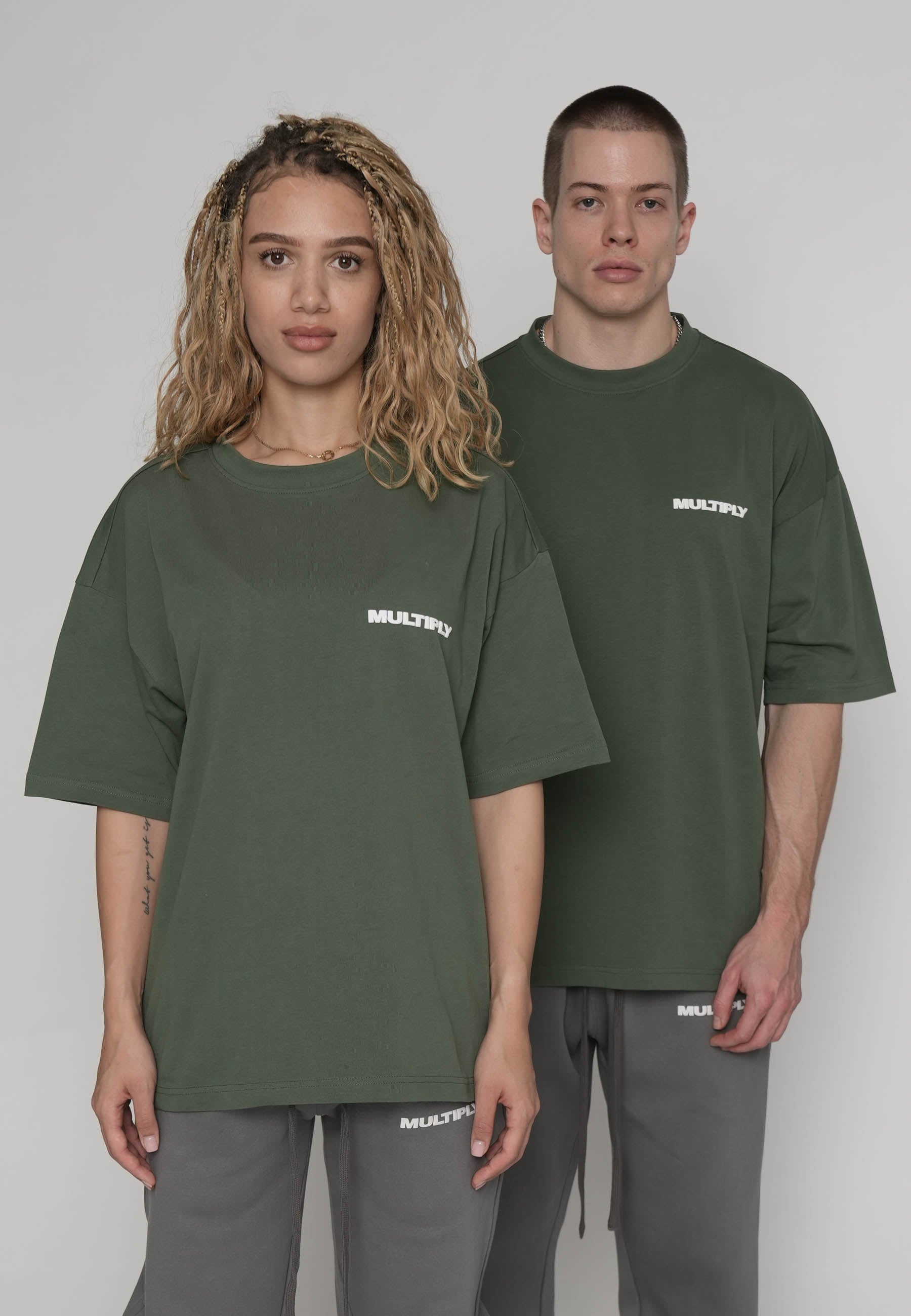 Multiply Apparel Oversize T-shirt MULTIPLY Duck Green – weitere Ansicht 2