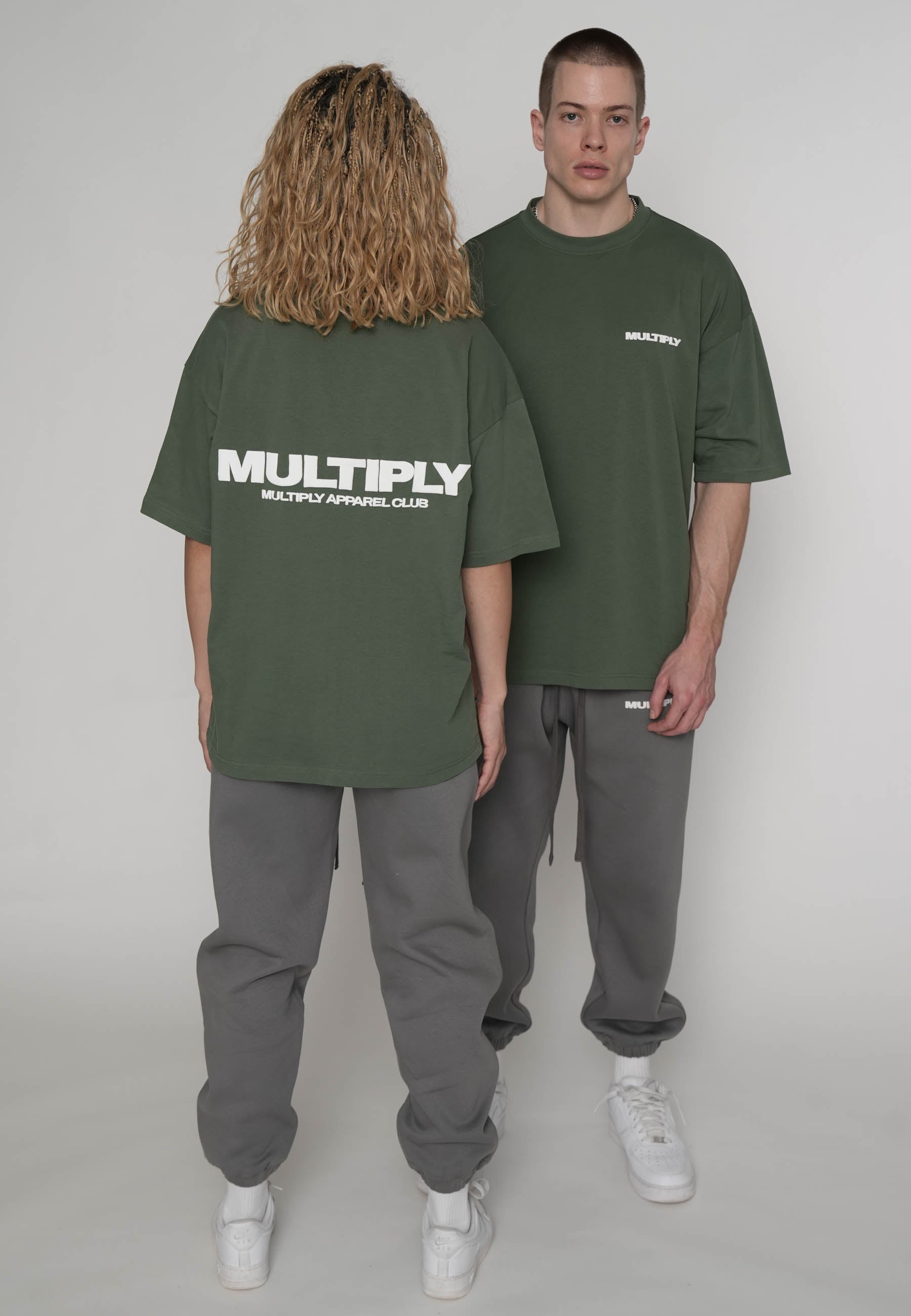 Oversized T-shirt MULTIPLY Duck Green