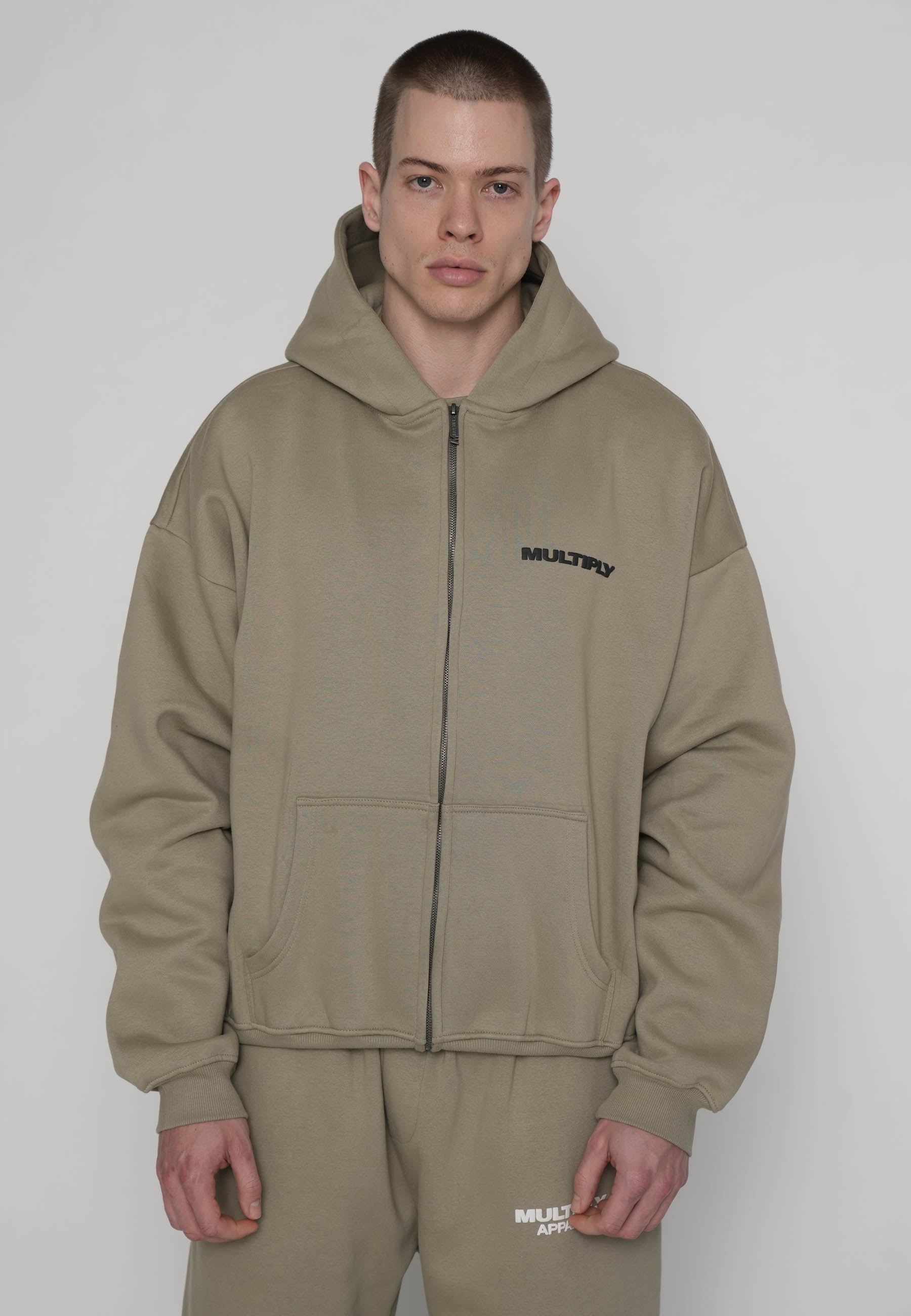 Oversize Zip Hoodie MULTIPLY Laurel Oak