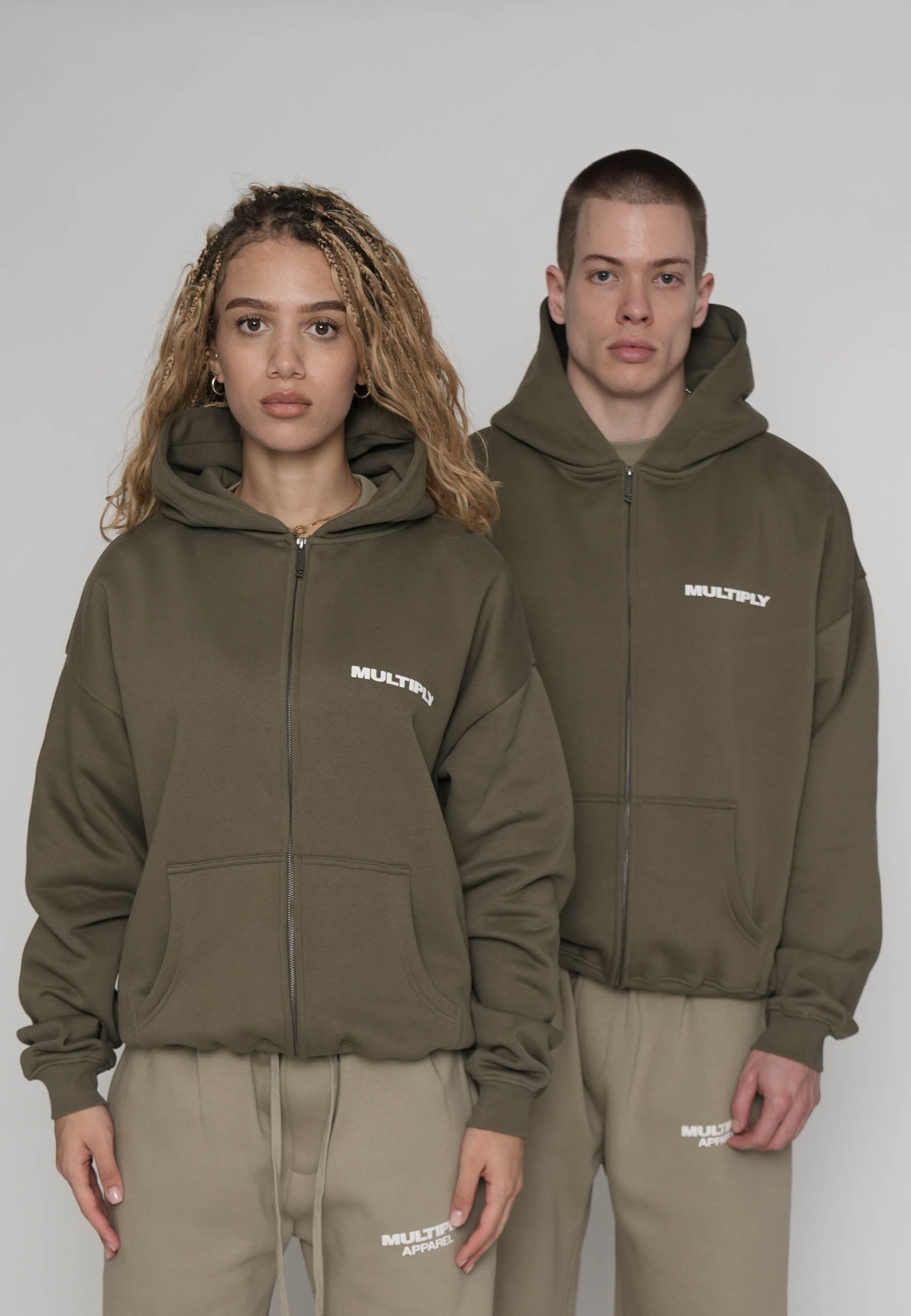 Oversize Zip Hoodie MULTIPLY Kalamata
