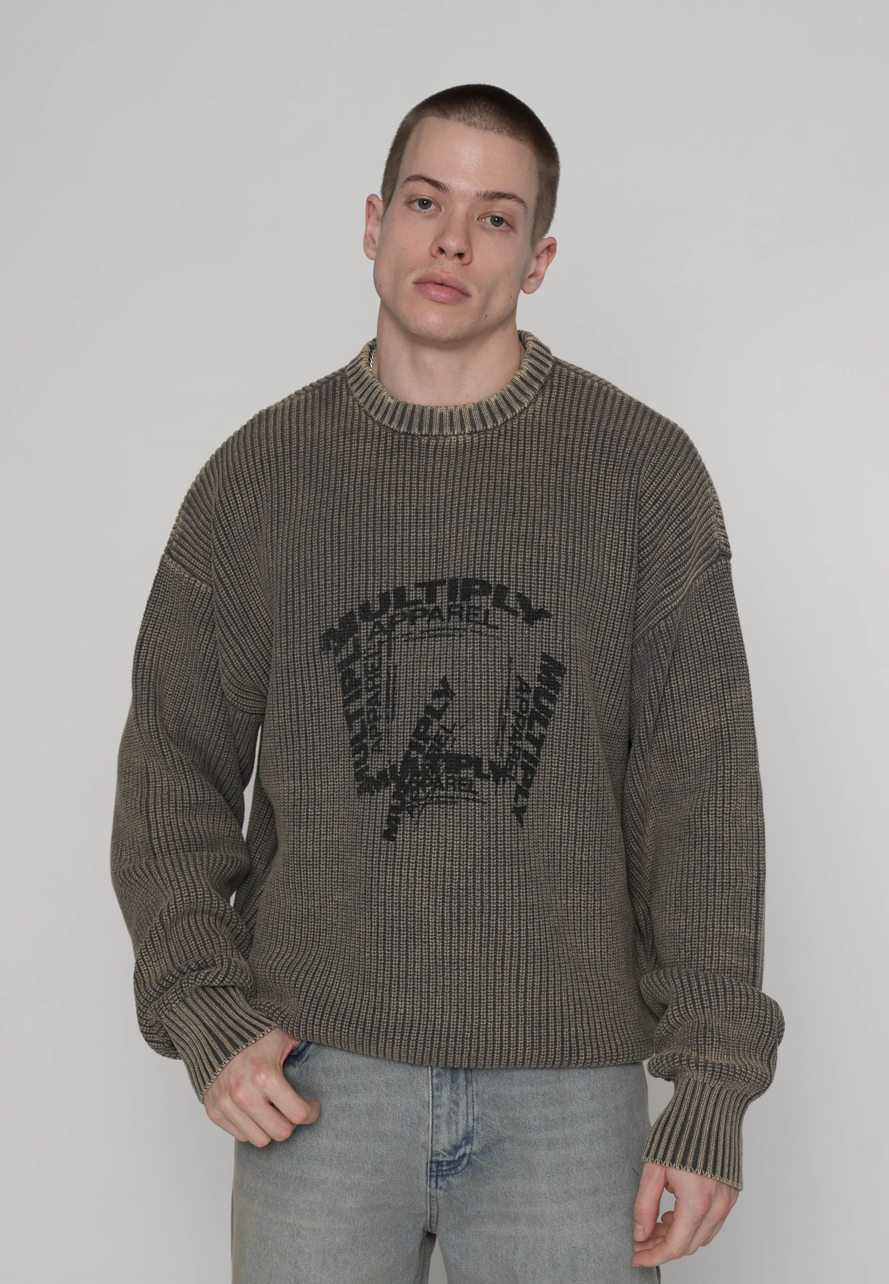 Multiply Apparel Oversize Sweatshirt TUNNEL Gargoyle – weitere Ansicht 3