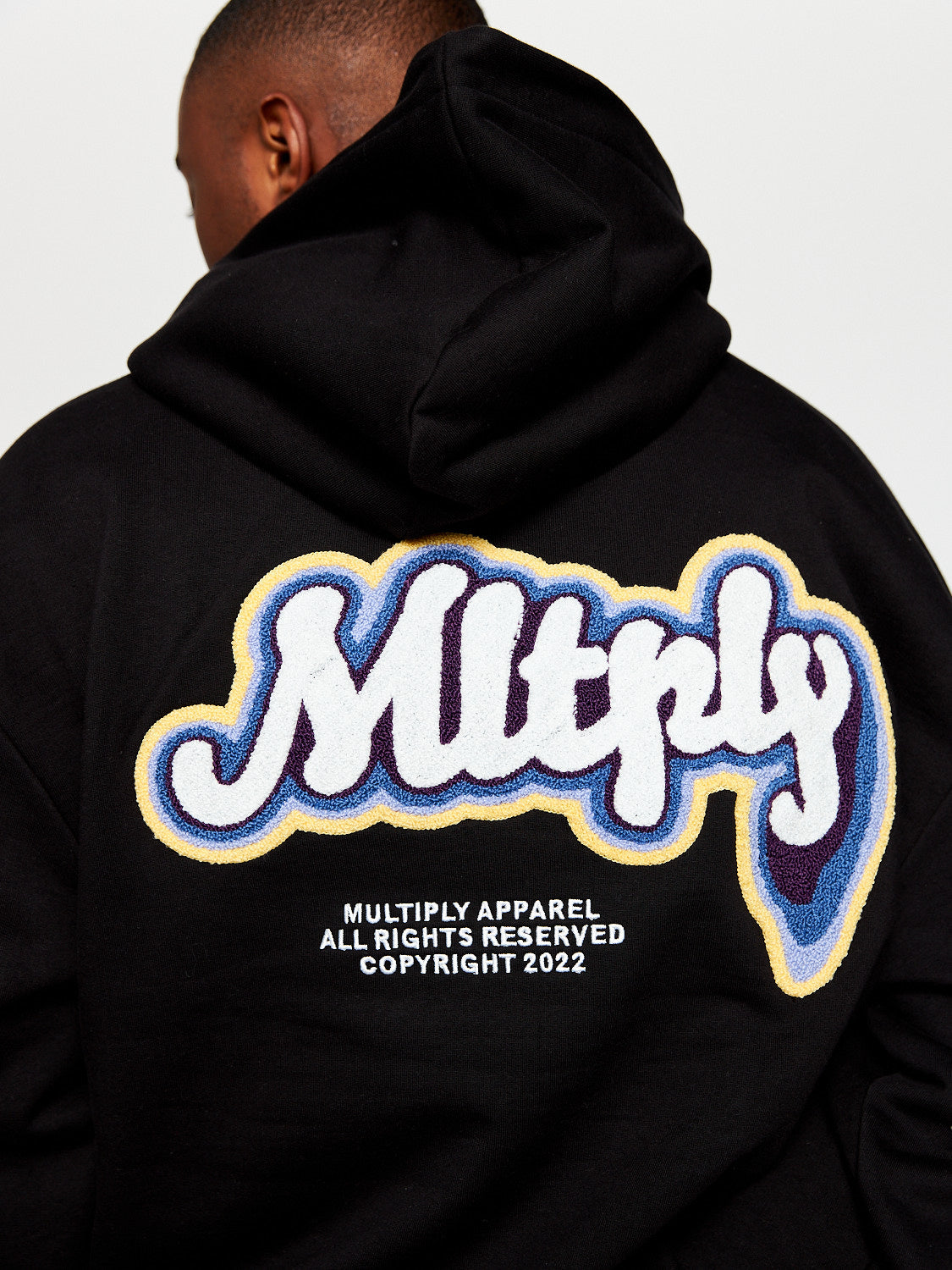 Oversized Hoodie COLORFUL Black