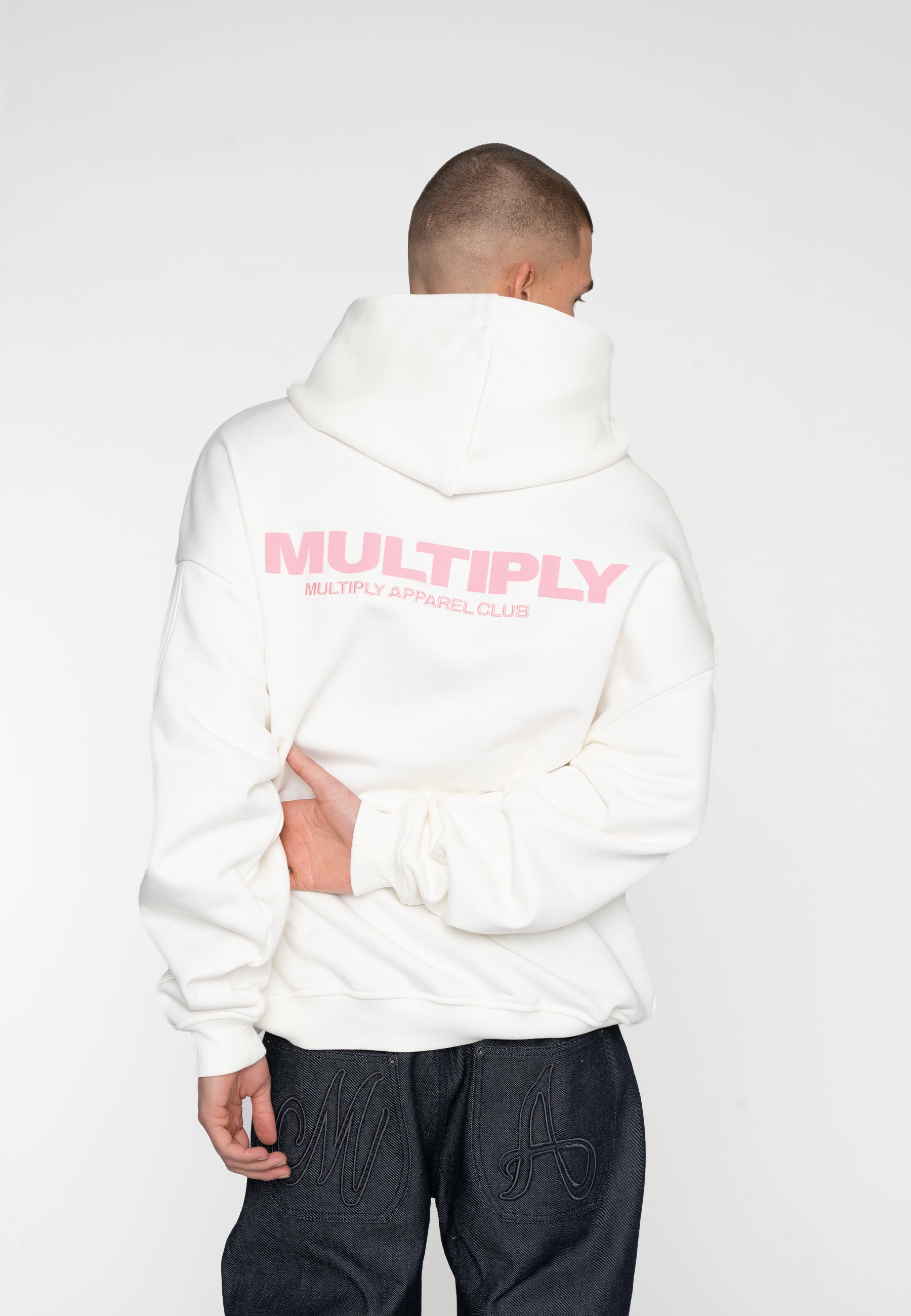 Multiply Apparel Oversize Hoodie MULTIPLY Snow White – weitere Ansicht 3
