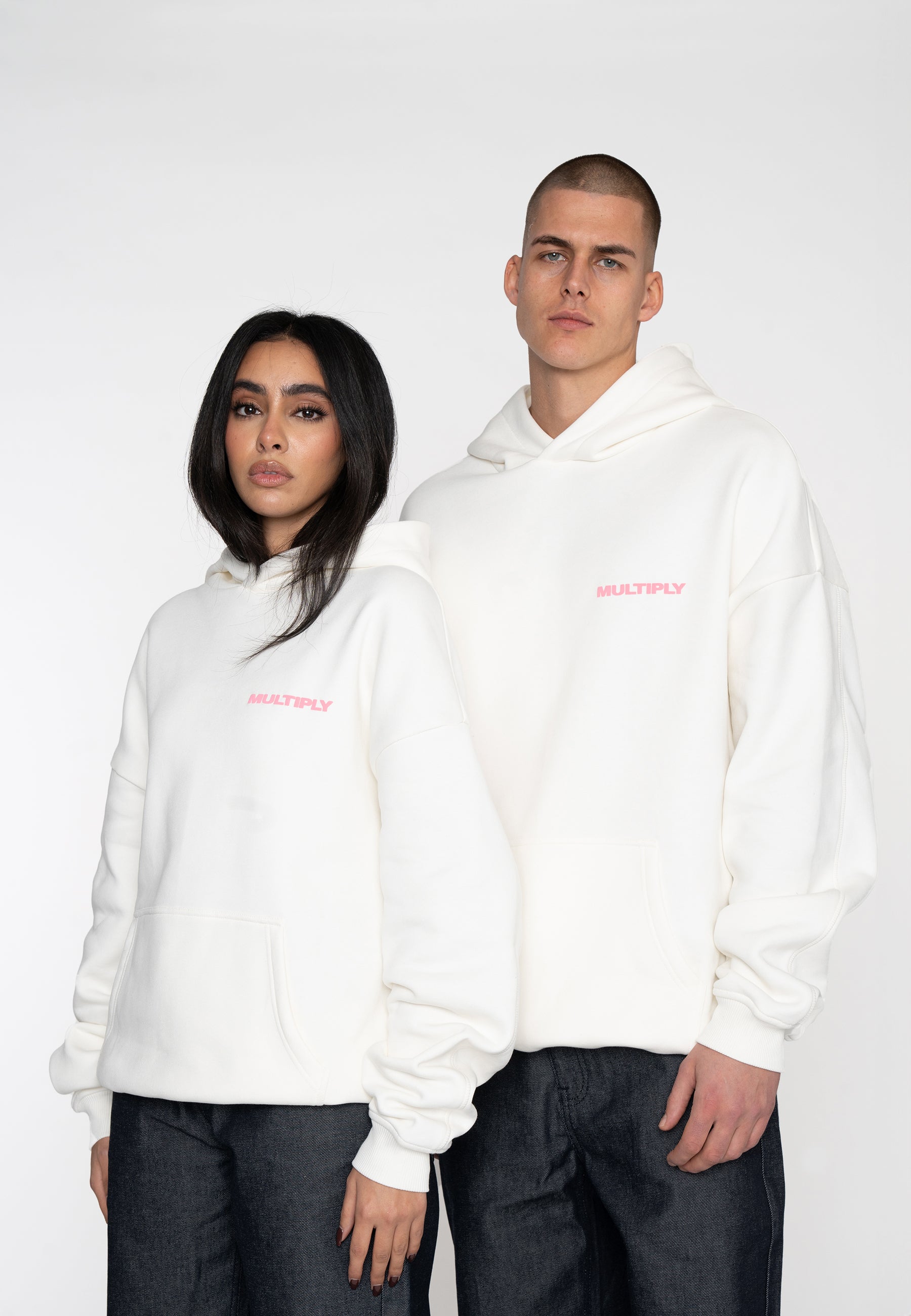 Multiply Apparel Oversize Hoodie MULTIPLY Snow White – weitere Ansicht 6