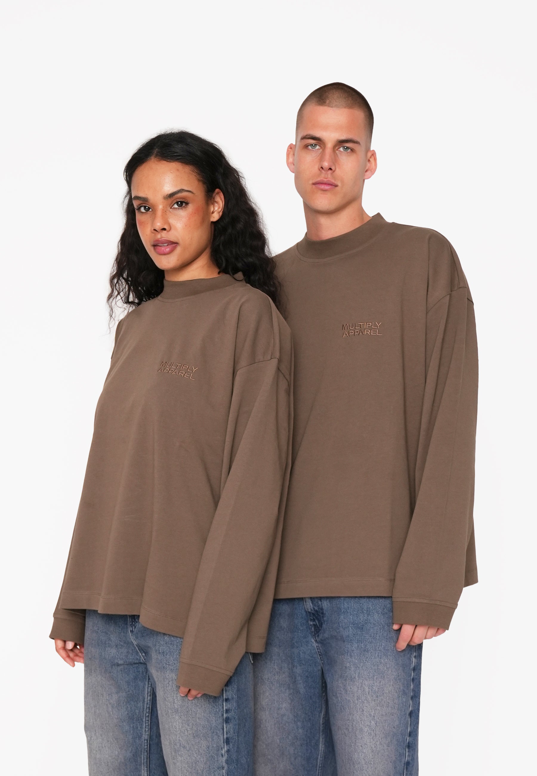 Multiply Apparel Oversize Longsleeve RADIAL Canteen – weitere Ansicht 4
