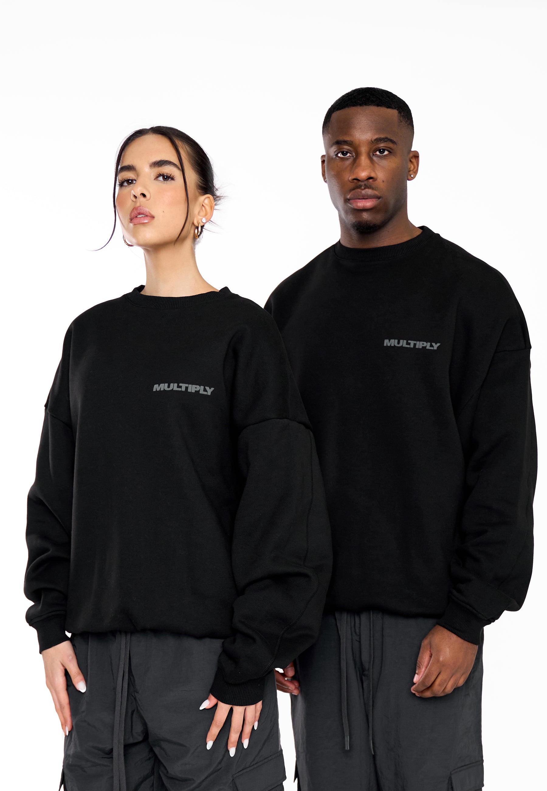 Multiply Apparel Oversize Sweatshirt MULTIPLY 2 Black – weitere Ansicht 5