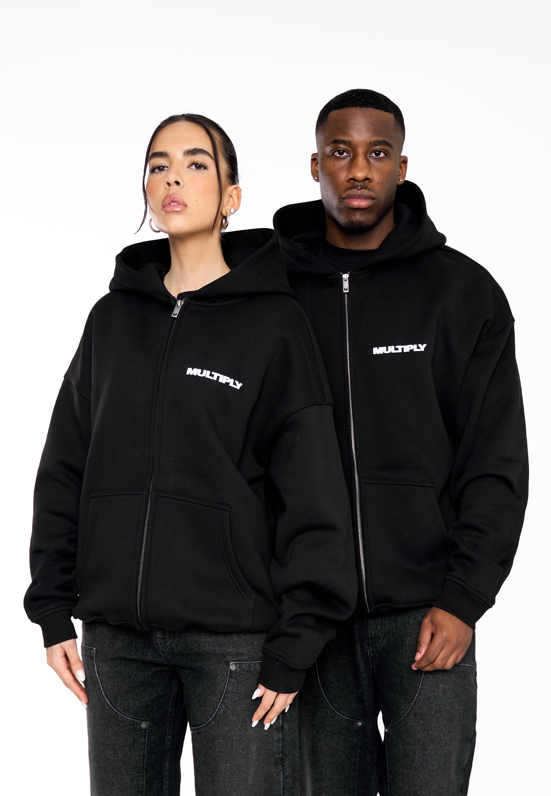 Multiply Apparel Oversize Zip Hoodie MULTIPLY Black – weitere Ansicht 6