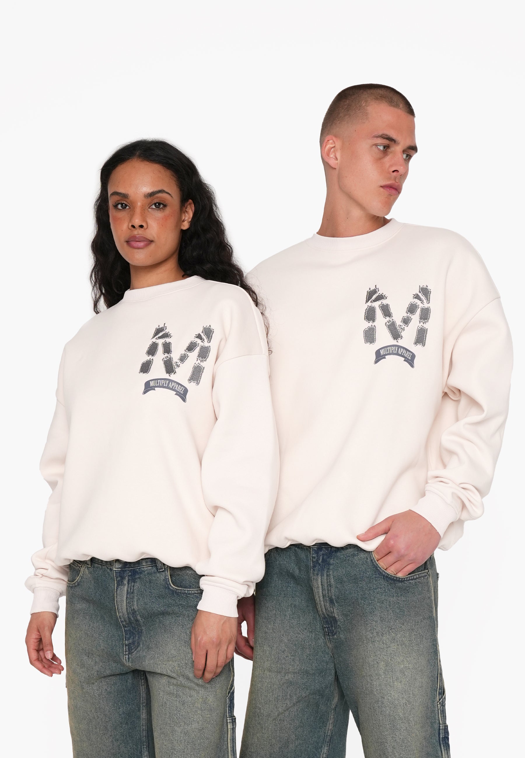 Multiply Apparel Oversize Sweatshirt ASSORTMENT White Sand – weitere Ansicht 6