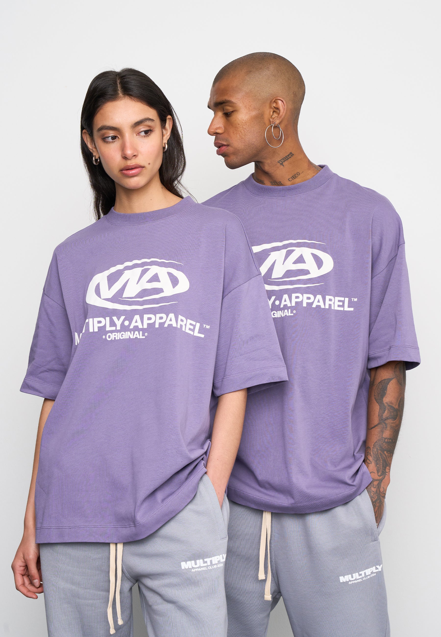 Multiply Spparel Oversize T-Shirt GRIND Cadet