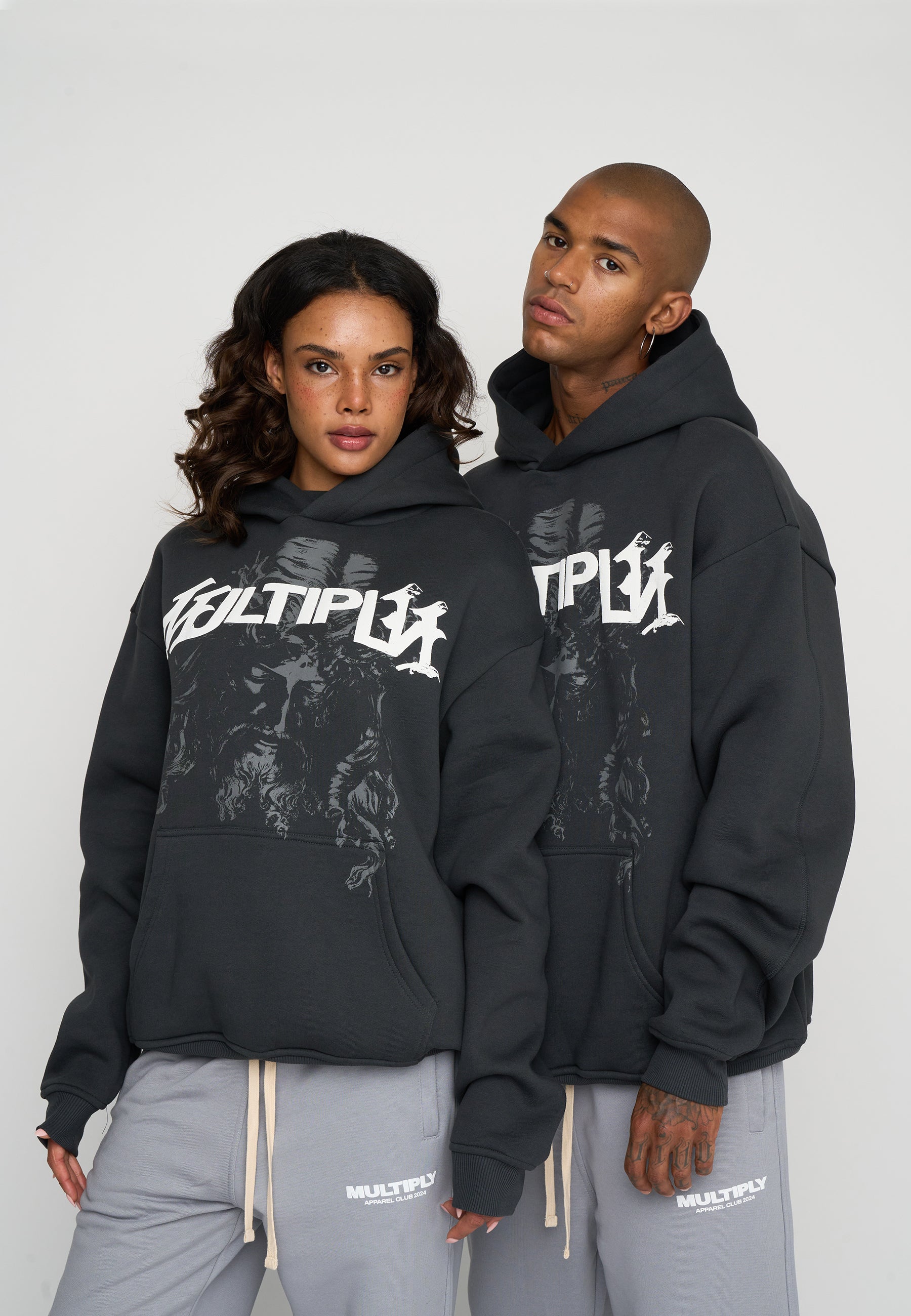 Multiply Spparel Oversize Hoodie SACRED Black Soda