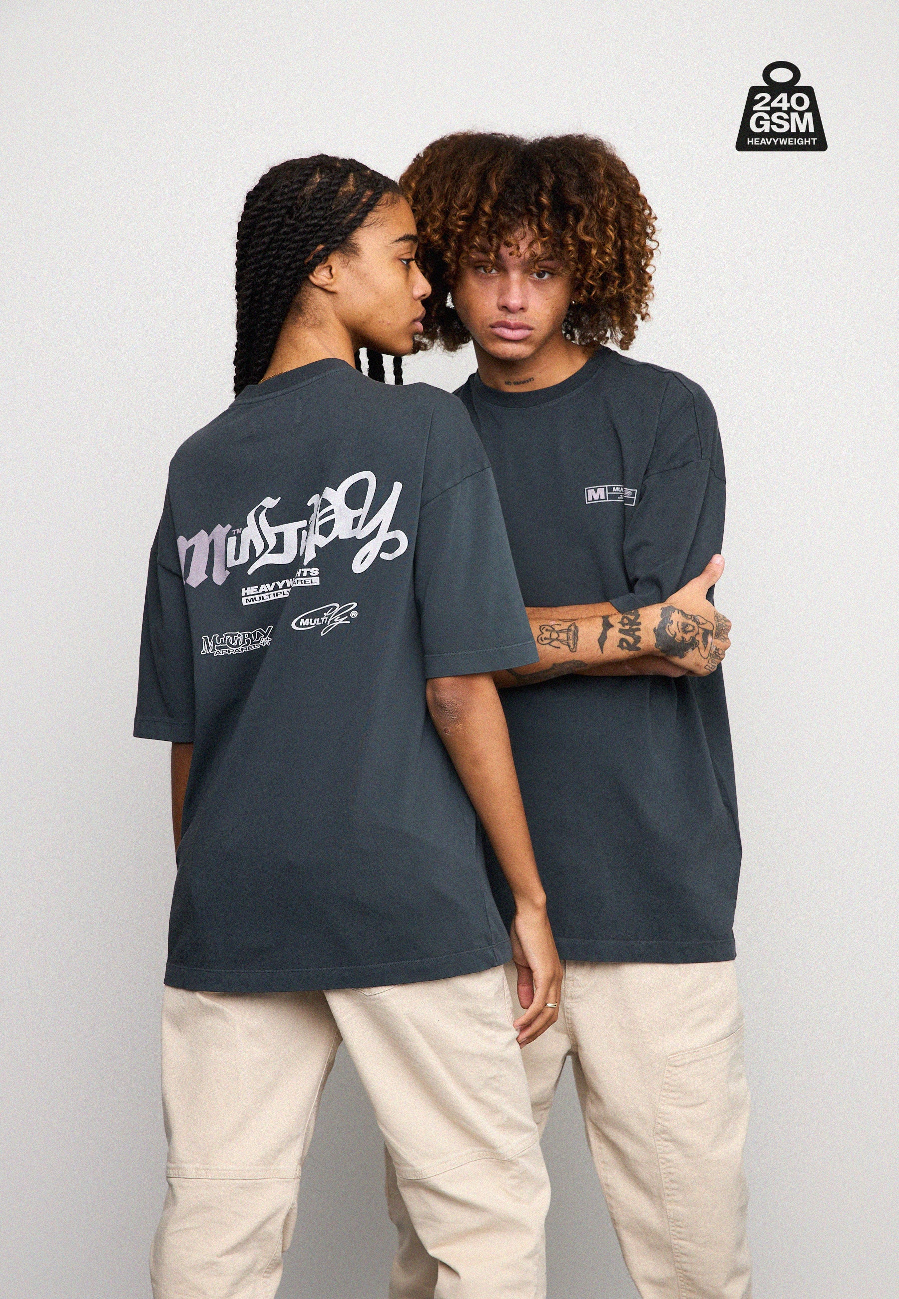 Multiply Spparel Oversize T-Shirt HEAVY Black Soda