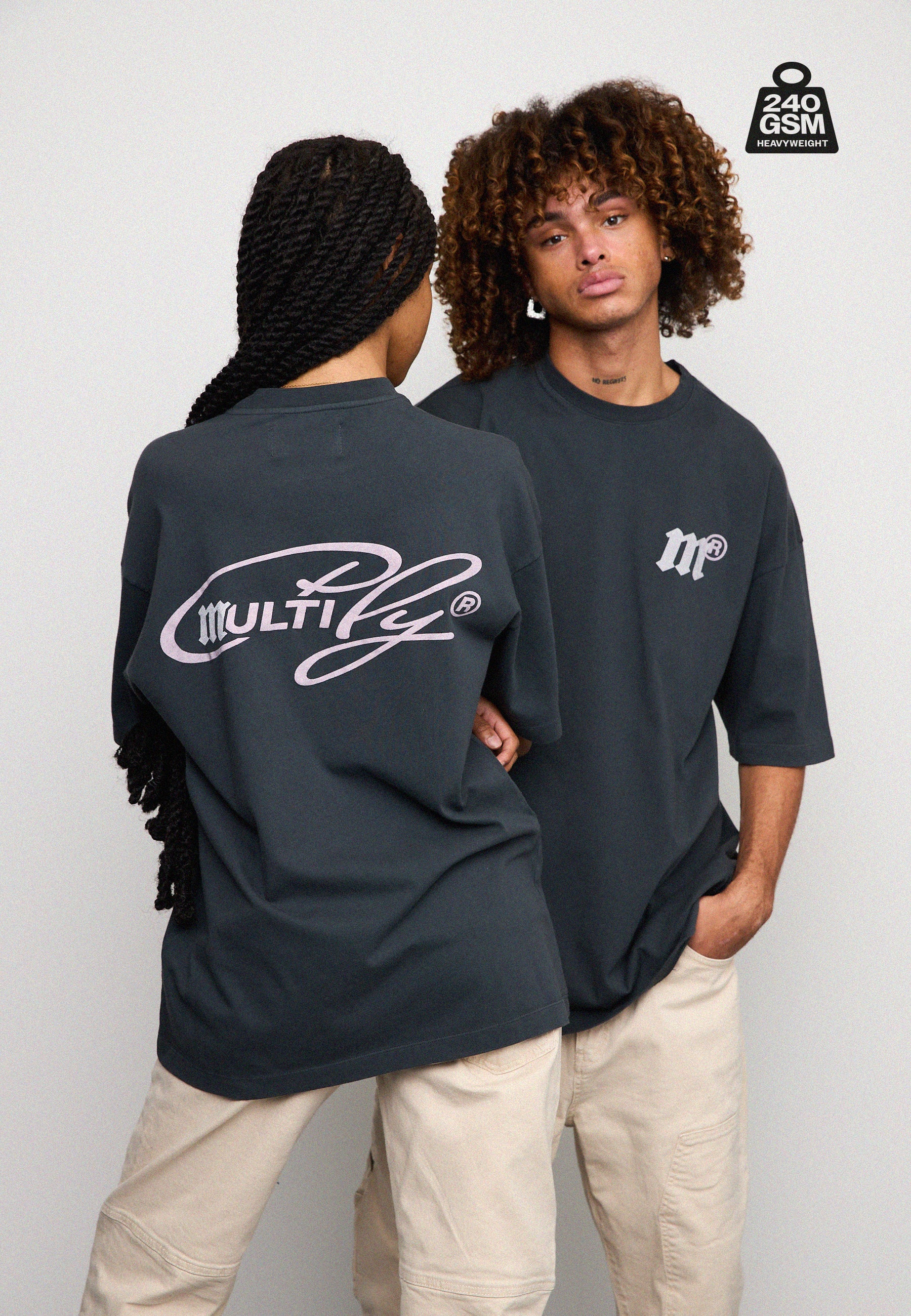 Multiply Spparel Oversize T-Shirt MASSIVE Black Soda